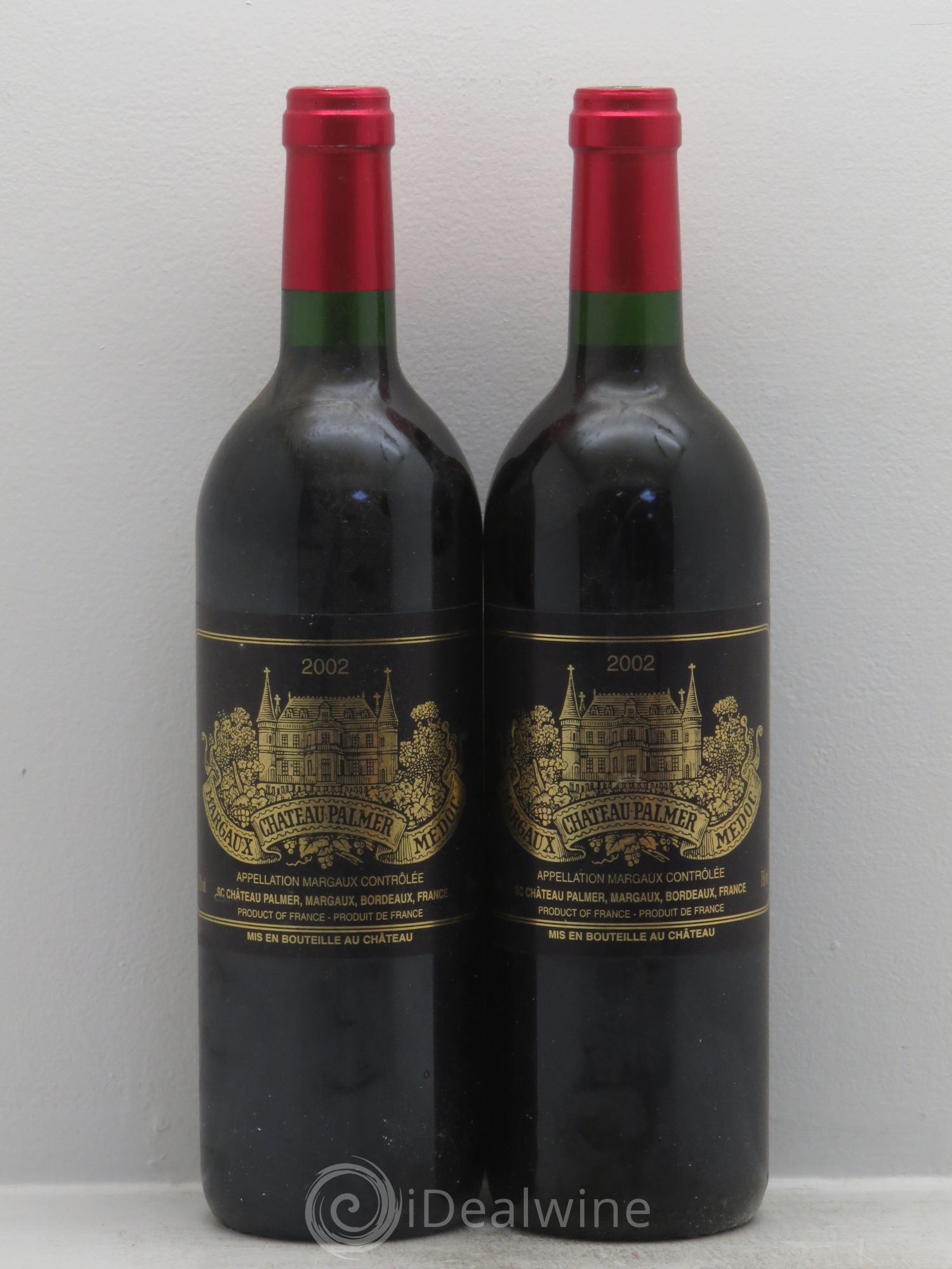 Château Palmer 3ème Grand Cru Classé 2002 - Lot de 2 bouteilles - 0