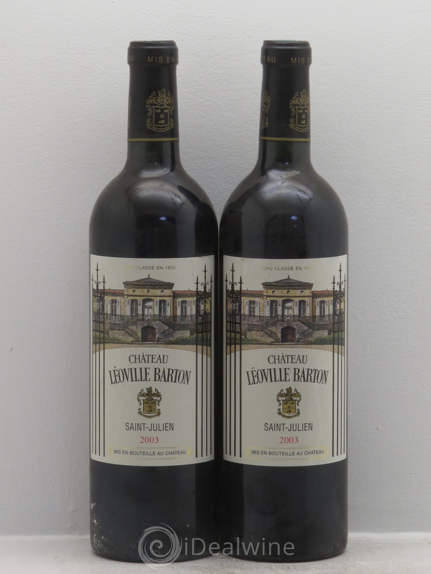 Château Léoville Barton 2ème Grand Cru Classé 2003 - Lot de 2 bouteilles - 0