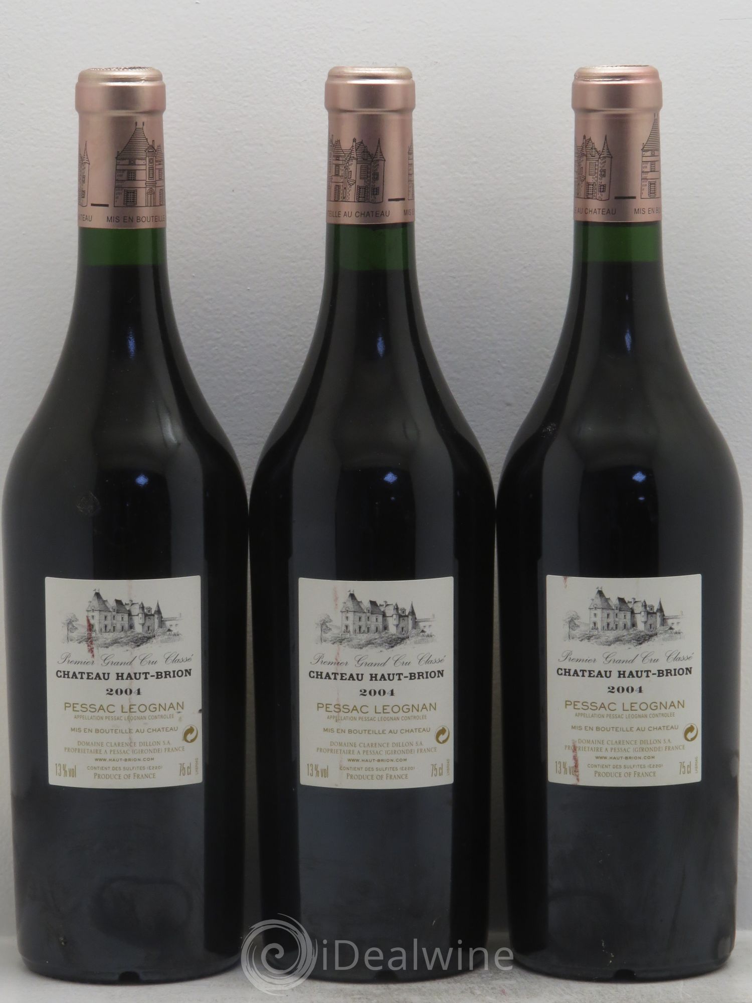 Château Haut Brion 1er Grand Cru Classé 2004 - Lot de 3 bouteilles - 1