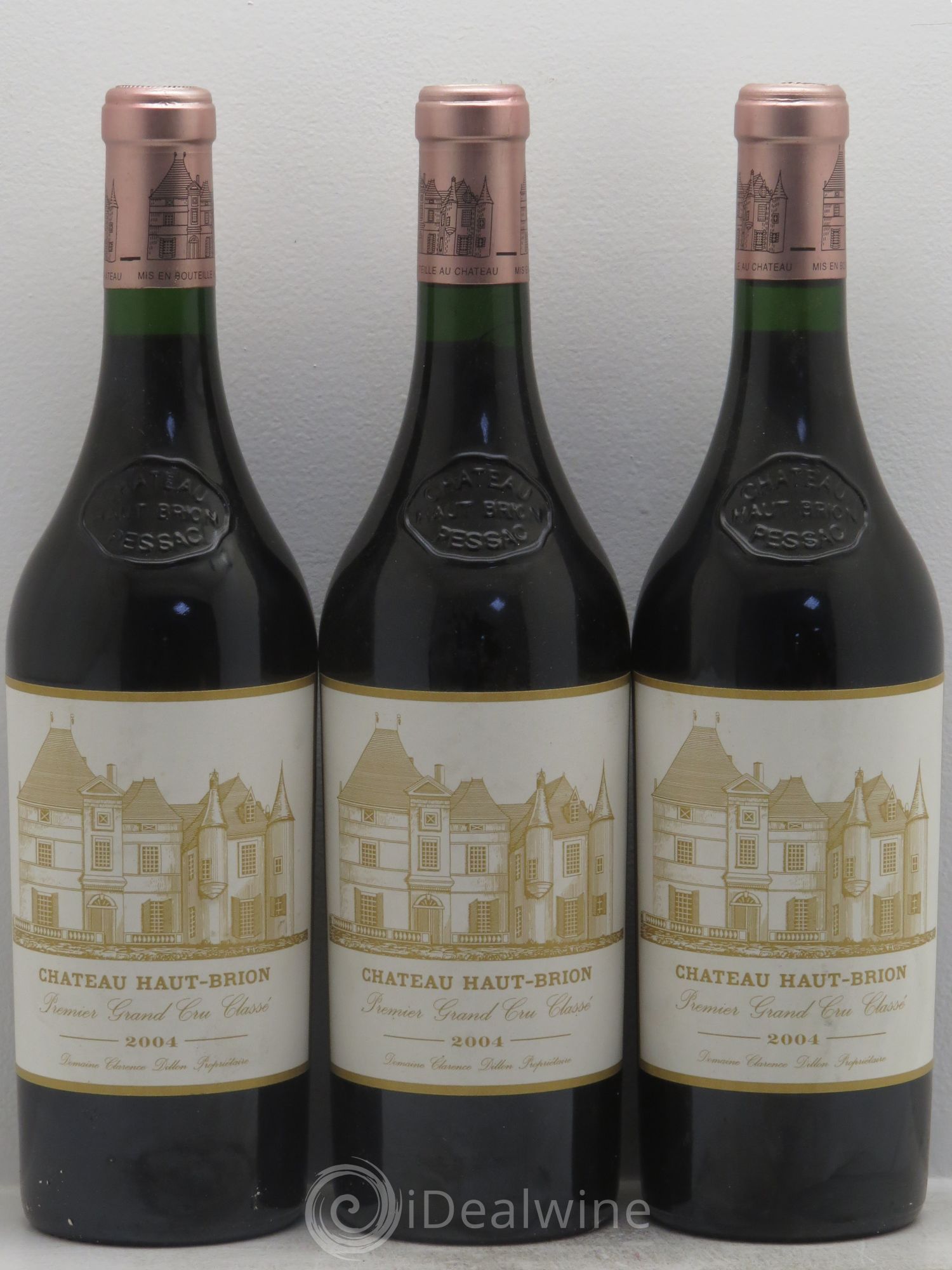 Château Haut Brion 1er Grand Cru Classé 2004 - Lot de 3 bouteilles - 0