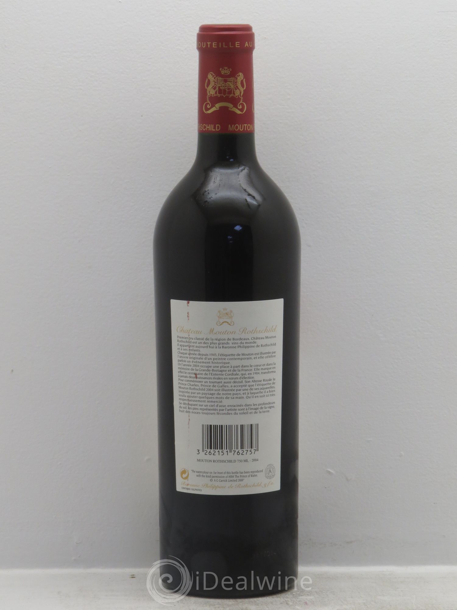 Château Mouton Rothschild 1er Grand Cru Classé 2004 - Lot de 1 bouteille - 1