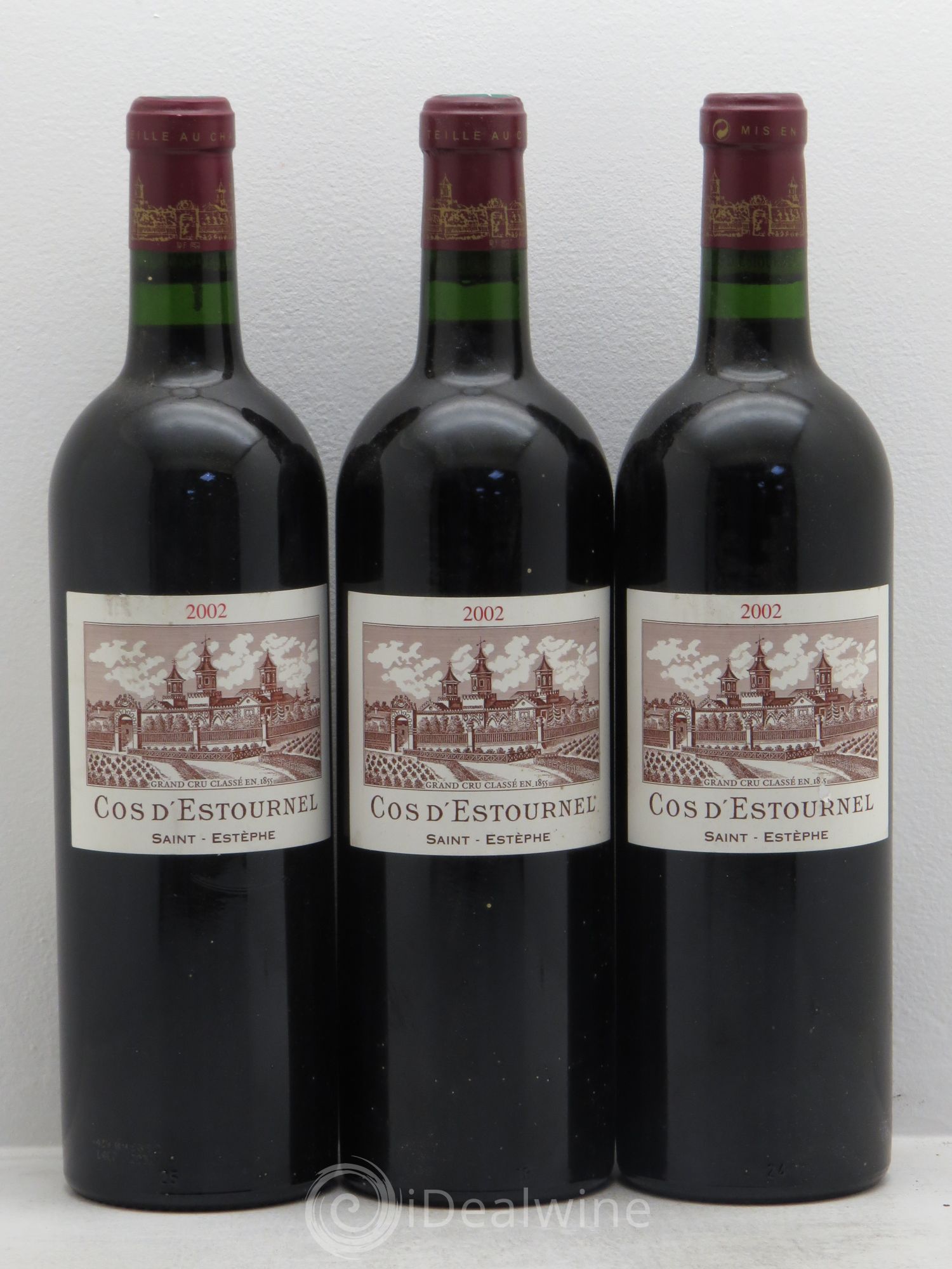 Cos d'Estournel 2ème Grand Cru Classé 2002 - Lot de 3 bouteilles - 0