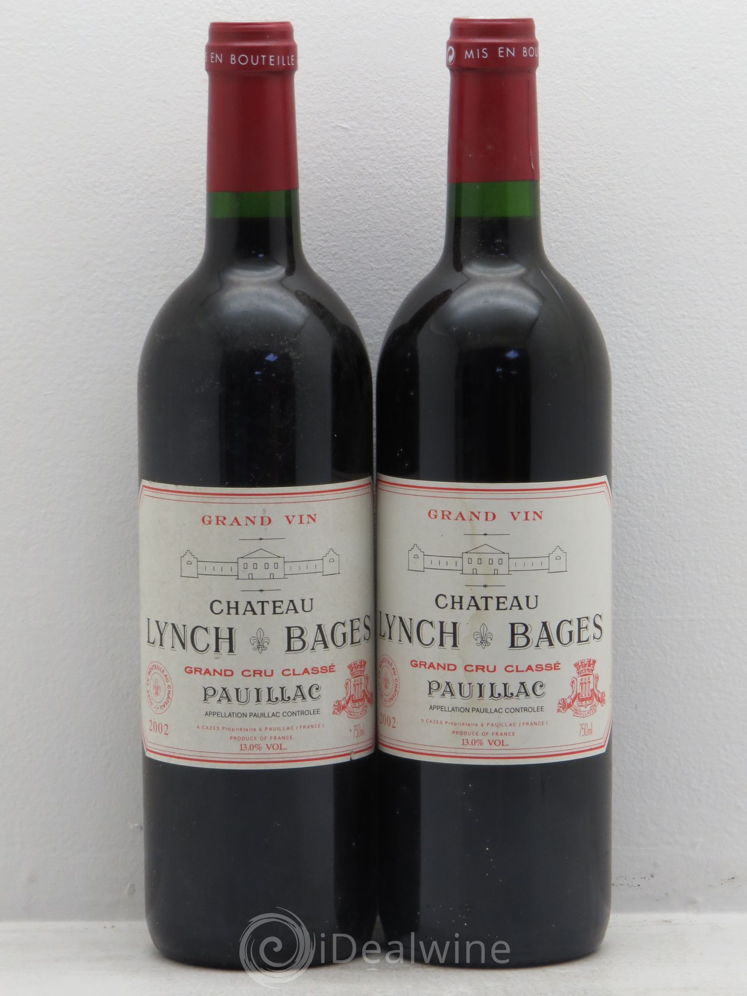 Château Lynch Bages 5ème Grand Cru Classé 2002 - Lot de 2 bouteilles - 0