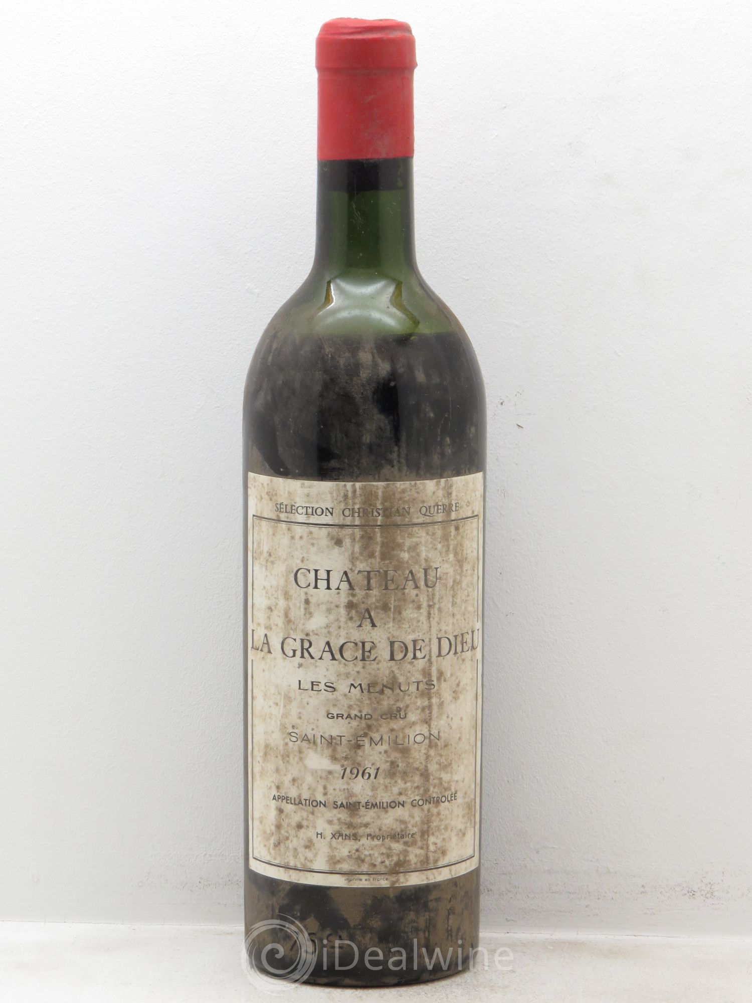 Château la Grâce Dieu les Menuts 1961 - Lot de 1 bouteille - 0