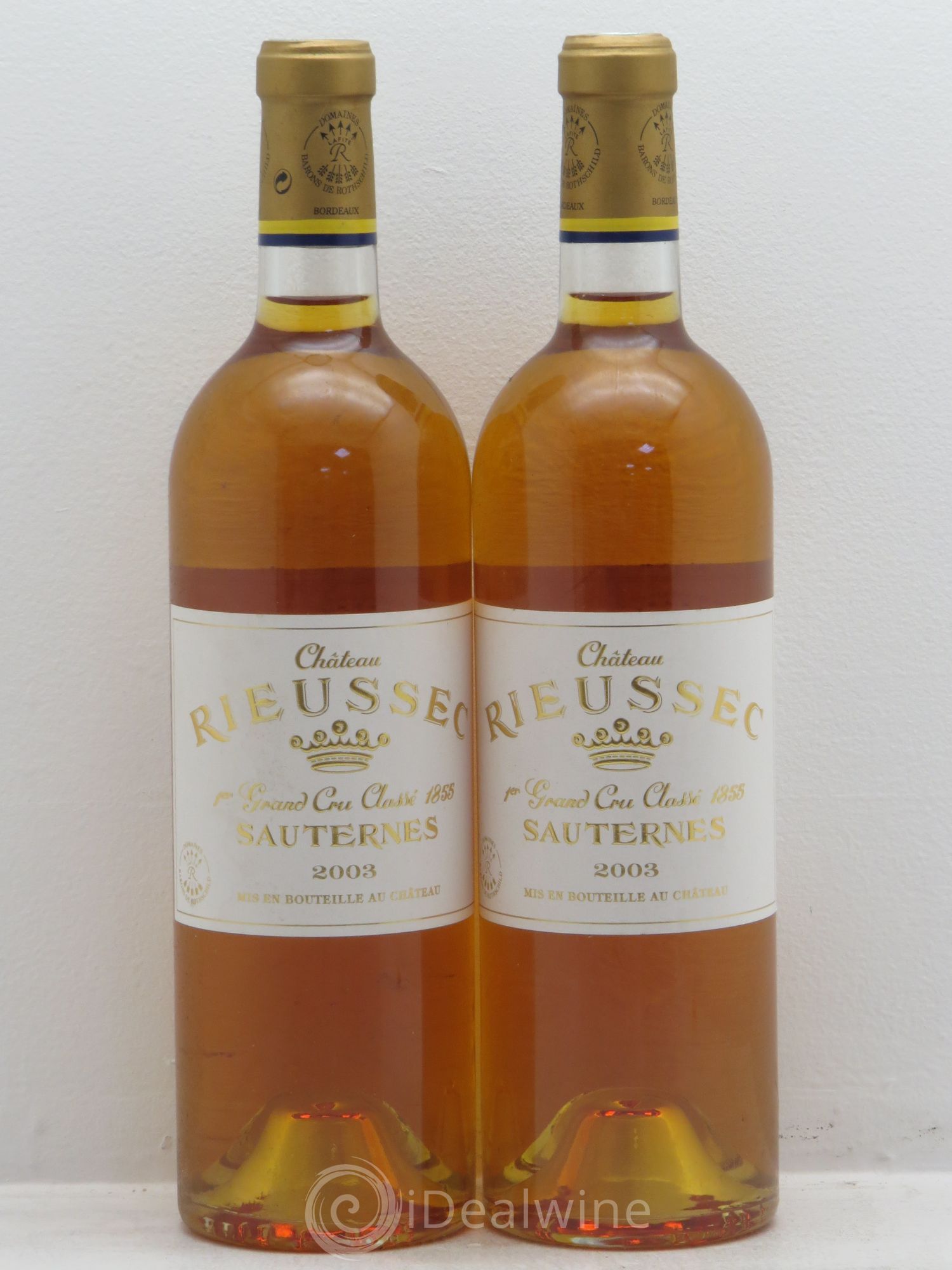 Château Rieussec 1er Grand Cru Classé 2003 - Lotto di 2 bottiglie - 0