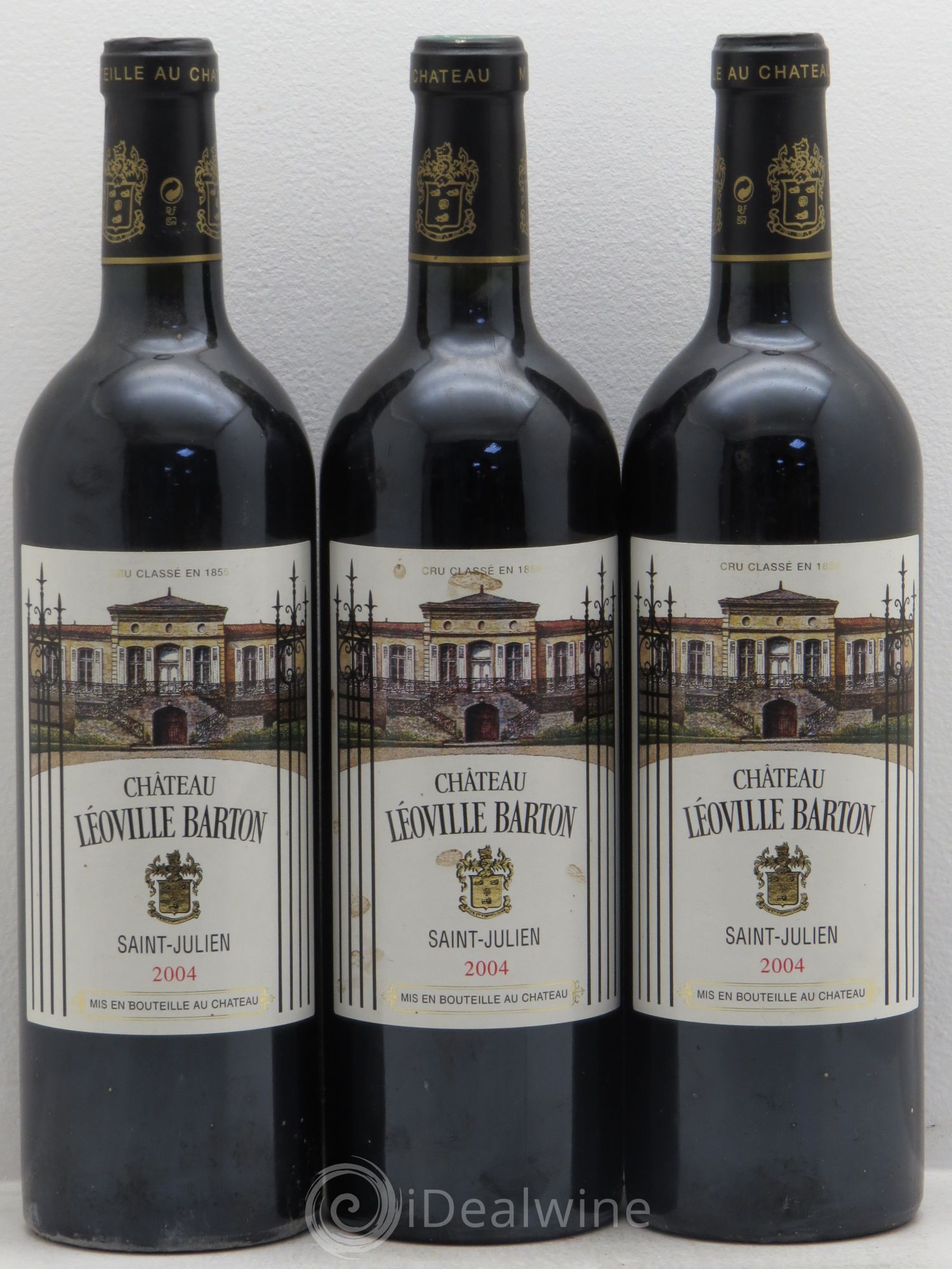 Château Léoville Barton 2ème Grand Cru Classé 2004 - Lot de 3 bouteilles - 0