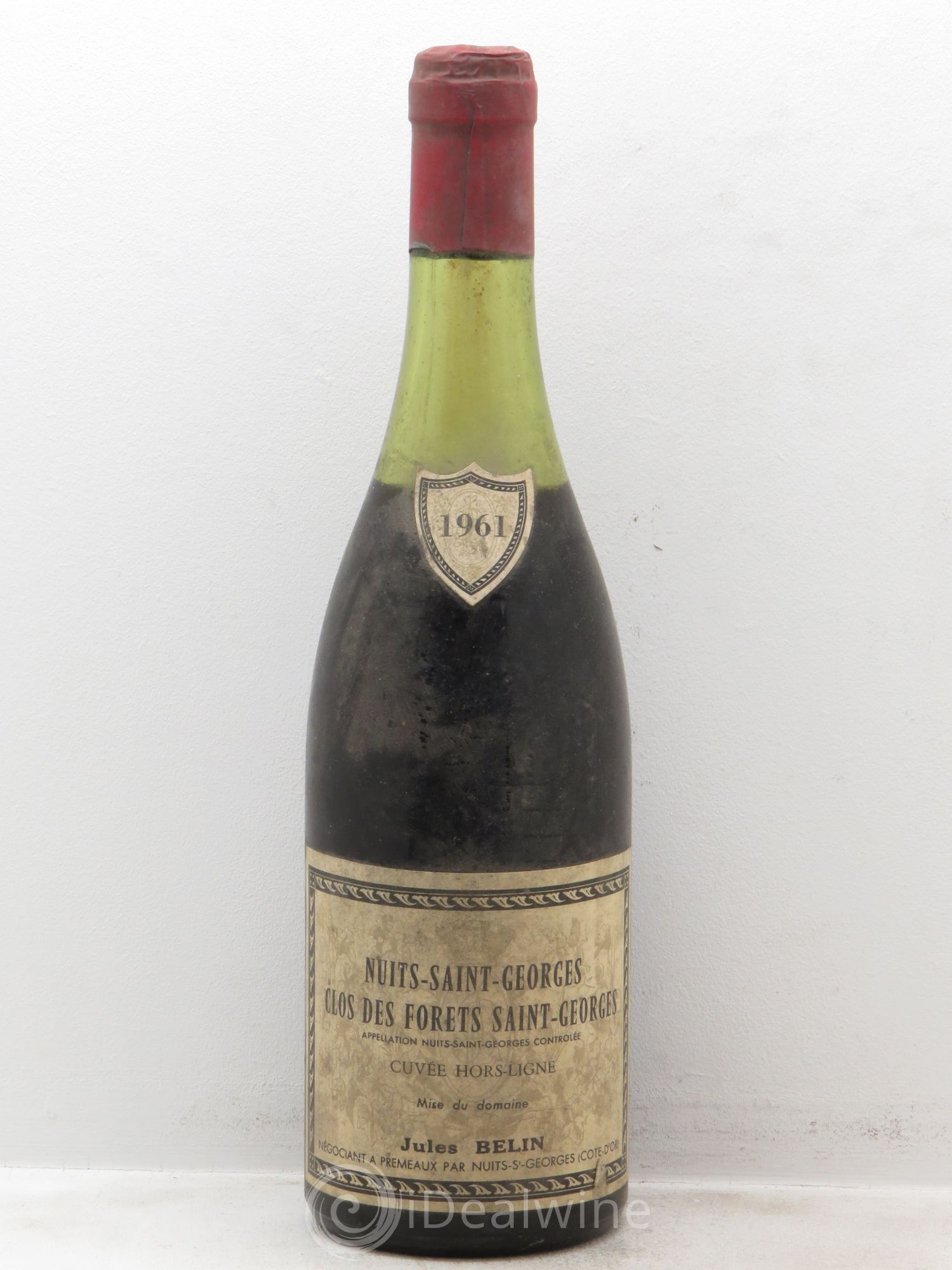 Nuits-Saint-Georges 1er Cru Clos des Forets Cuvée Hors ligne. Belin 1961 - Posten von 1 Flasche - 0