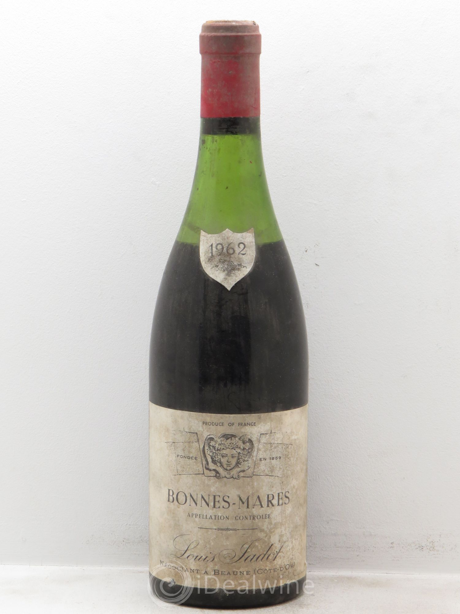 Bonnes-Mares Grand Cru Domaine Louis Jadot 1962 - Lot de 1 bouteille - 0