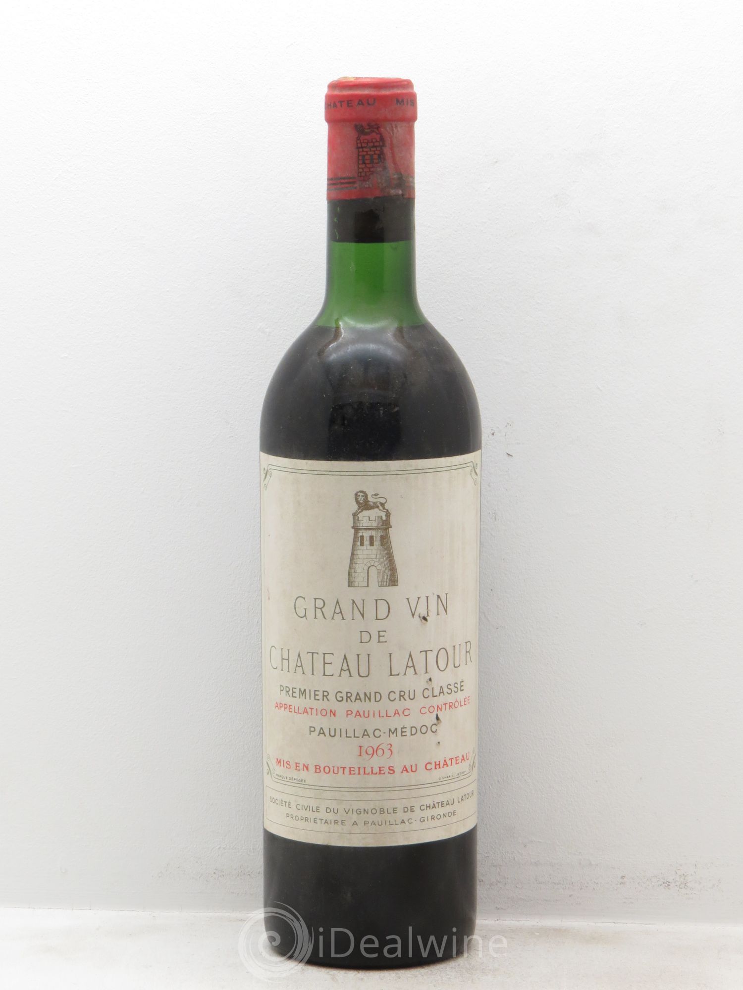 Château Latour 1er Grand Cru Classé 1963 - Lot de 1 bouteille - 0