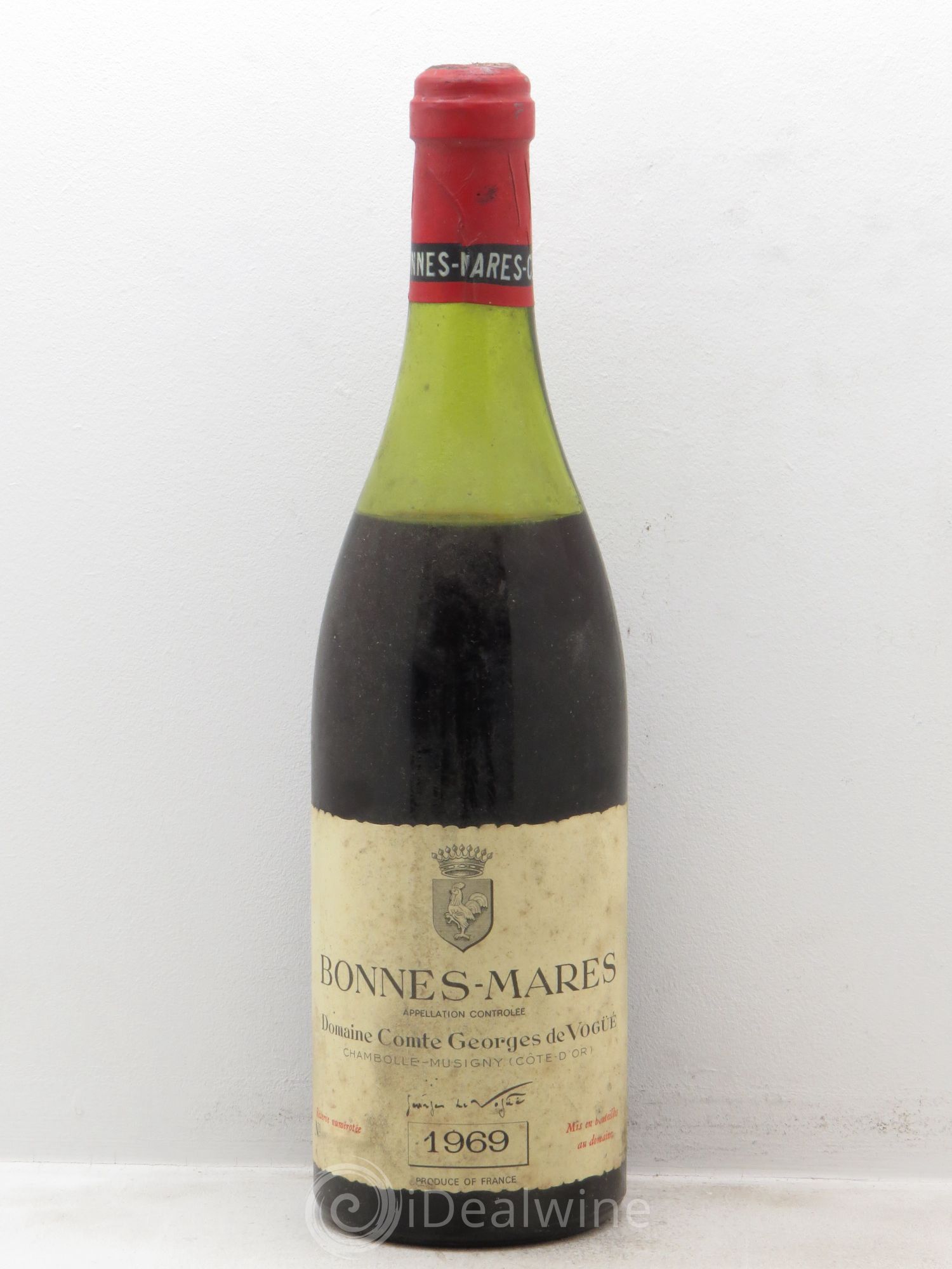 Bonnes-Mares Grand Cru Comte Georges de Vogüé 1969 - Lot de 1 bouteille - 0