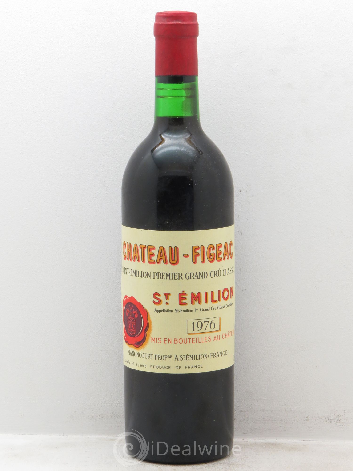 Château Figeac 1er Grand Cru Classé A 1976 - Lot de 1 bouteille - 0