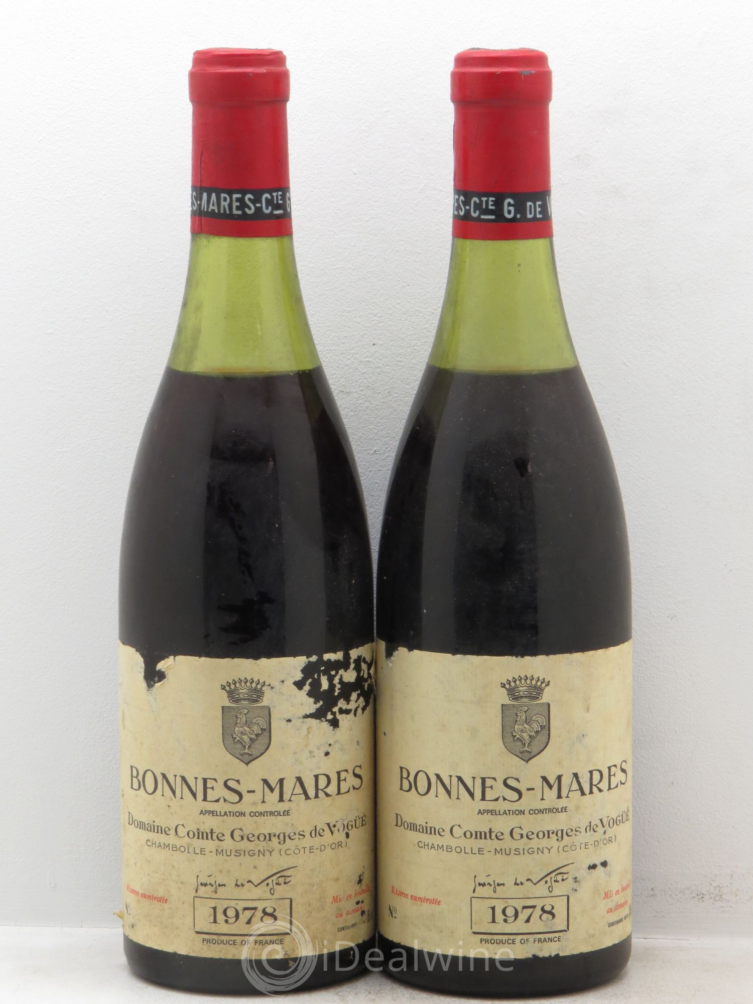 Bonnes-Mares Grand Cru Comte Georges de Vogüé 1978 - Lot de 2 bouteilles - 0