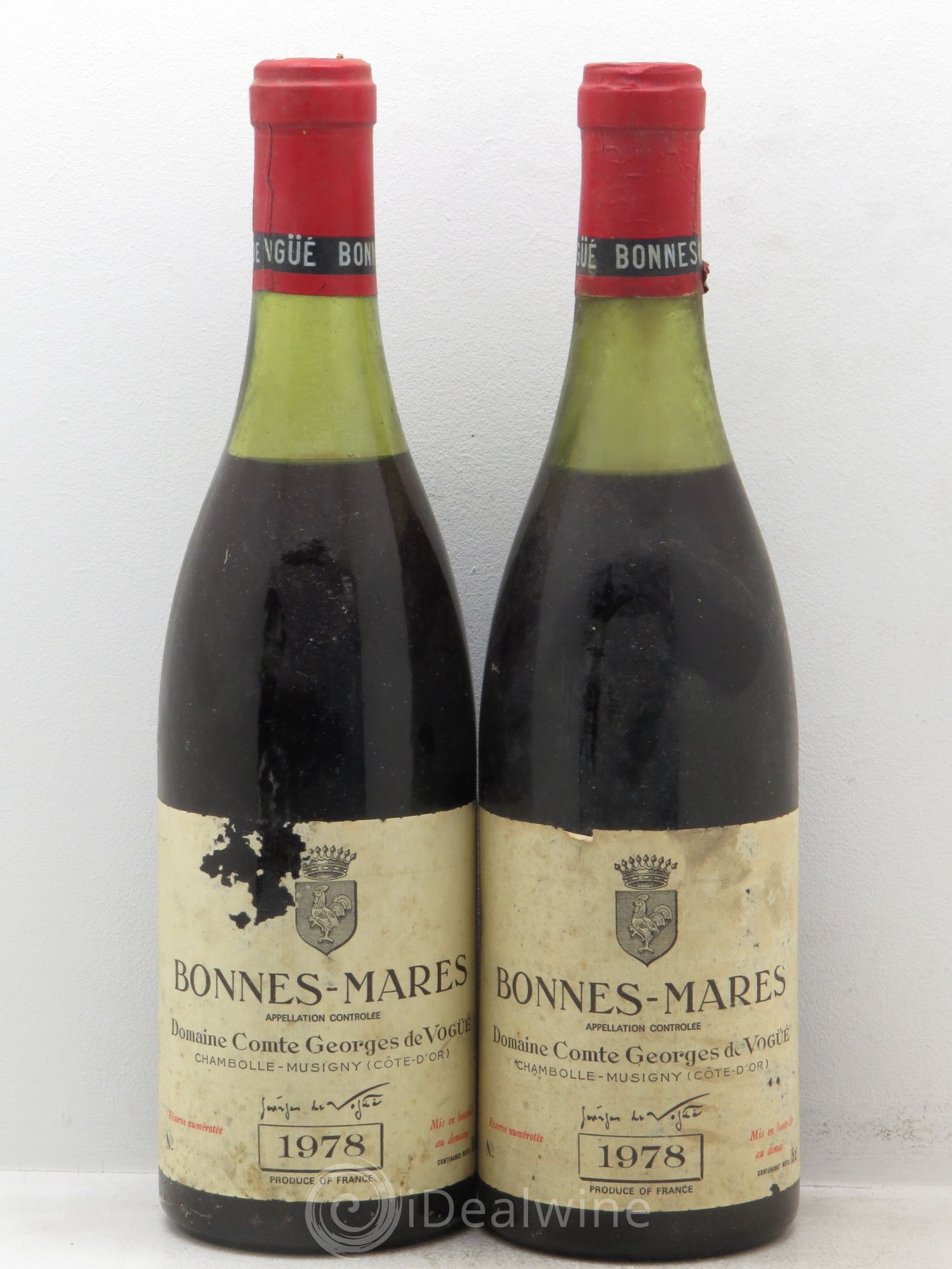 Bonnes-Mares Grand Cru Comte Georges de Vogüé 1978 - Lot de 2 bouteilles - 0