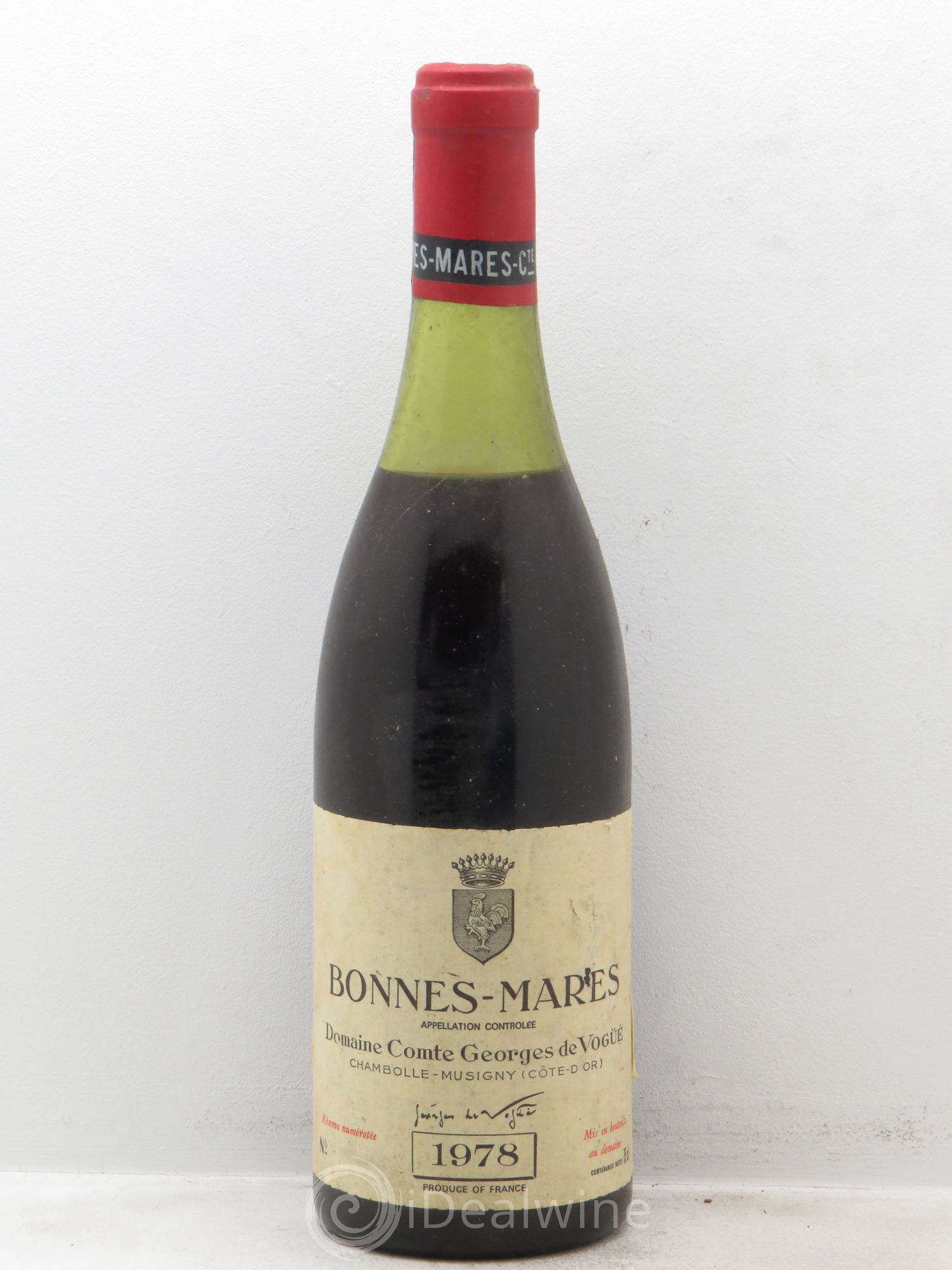 Bonnes-Mares Grand Cru Comte Georges de Vogüé 1978 - Lot de 1 bouteille - 0