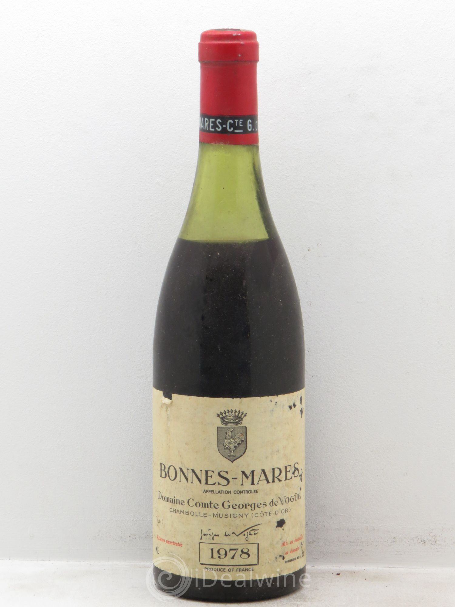 Bonnes-Mares Grand Cru Comte Georges de Vogüé 1978 - Lot de 1 bouteille - 0