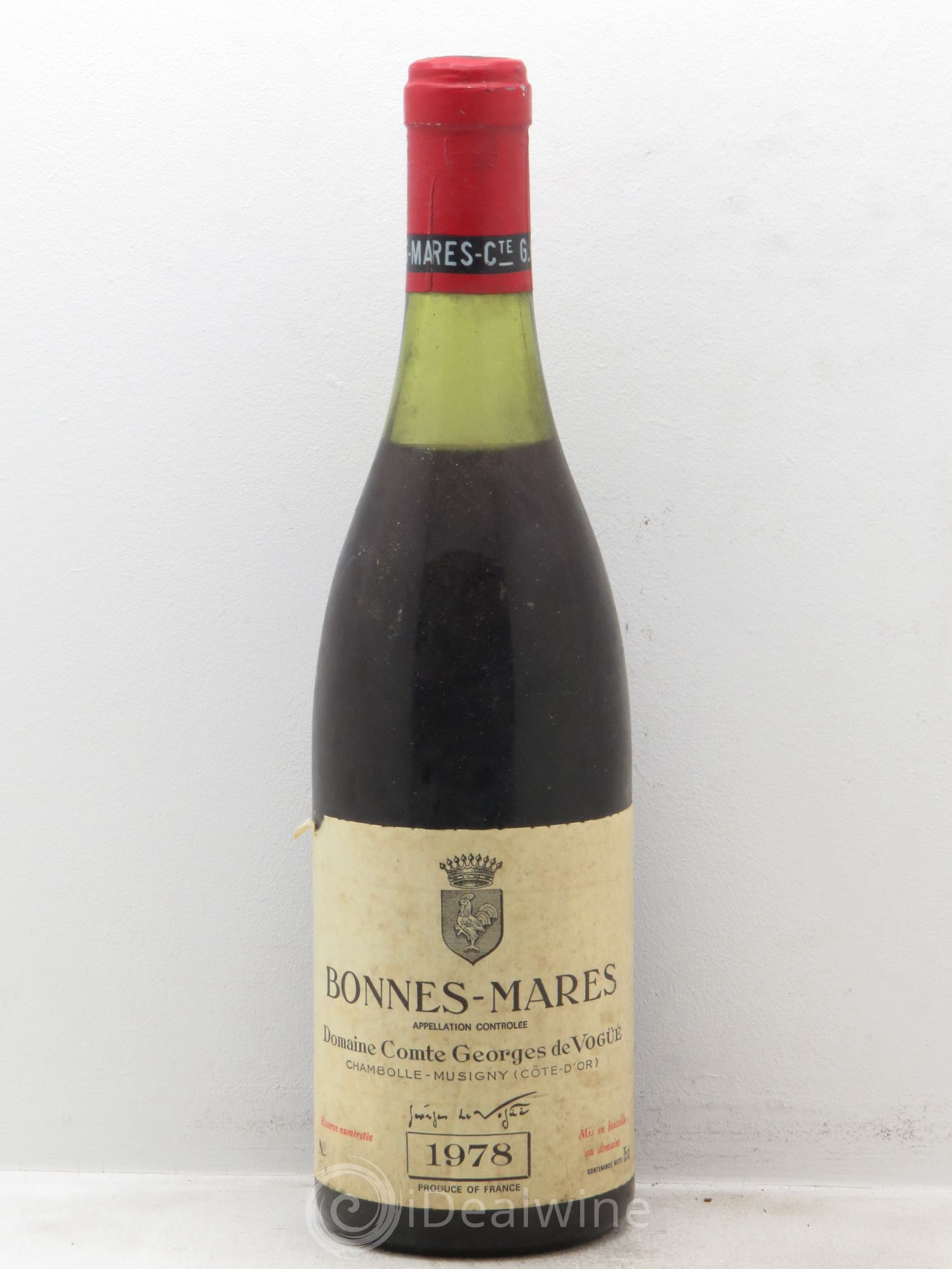 Bonnes-Mares Grand Cru Comte Georges de Vogüé 1978 - Lot de 1 bouteille - 0