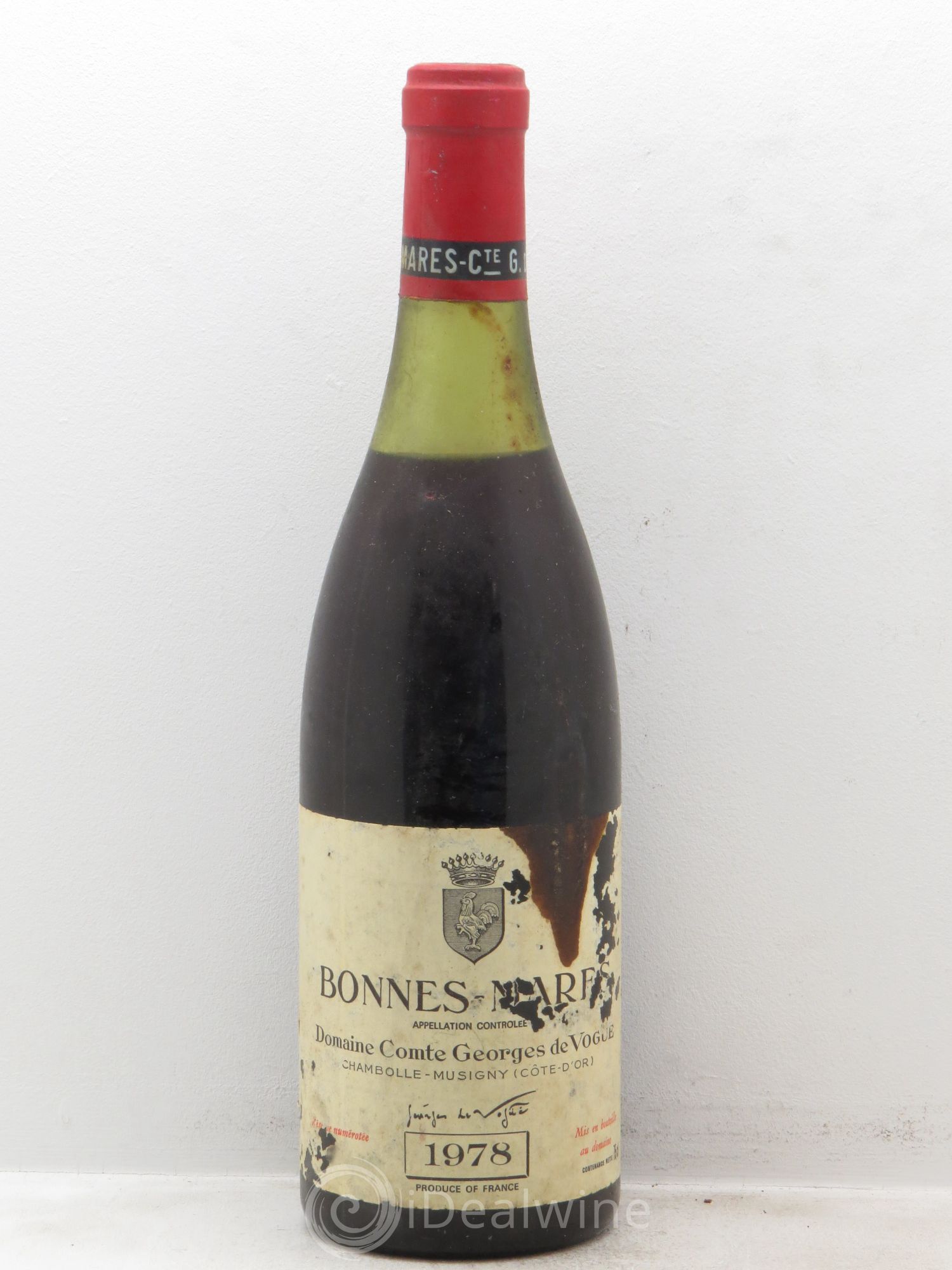 Bonnes-Mares Grand Cru Comte Georges de Vogüé 1978 - Lot de 1 bouteille - 0