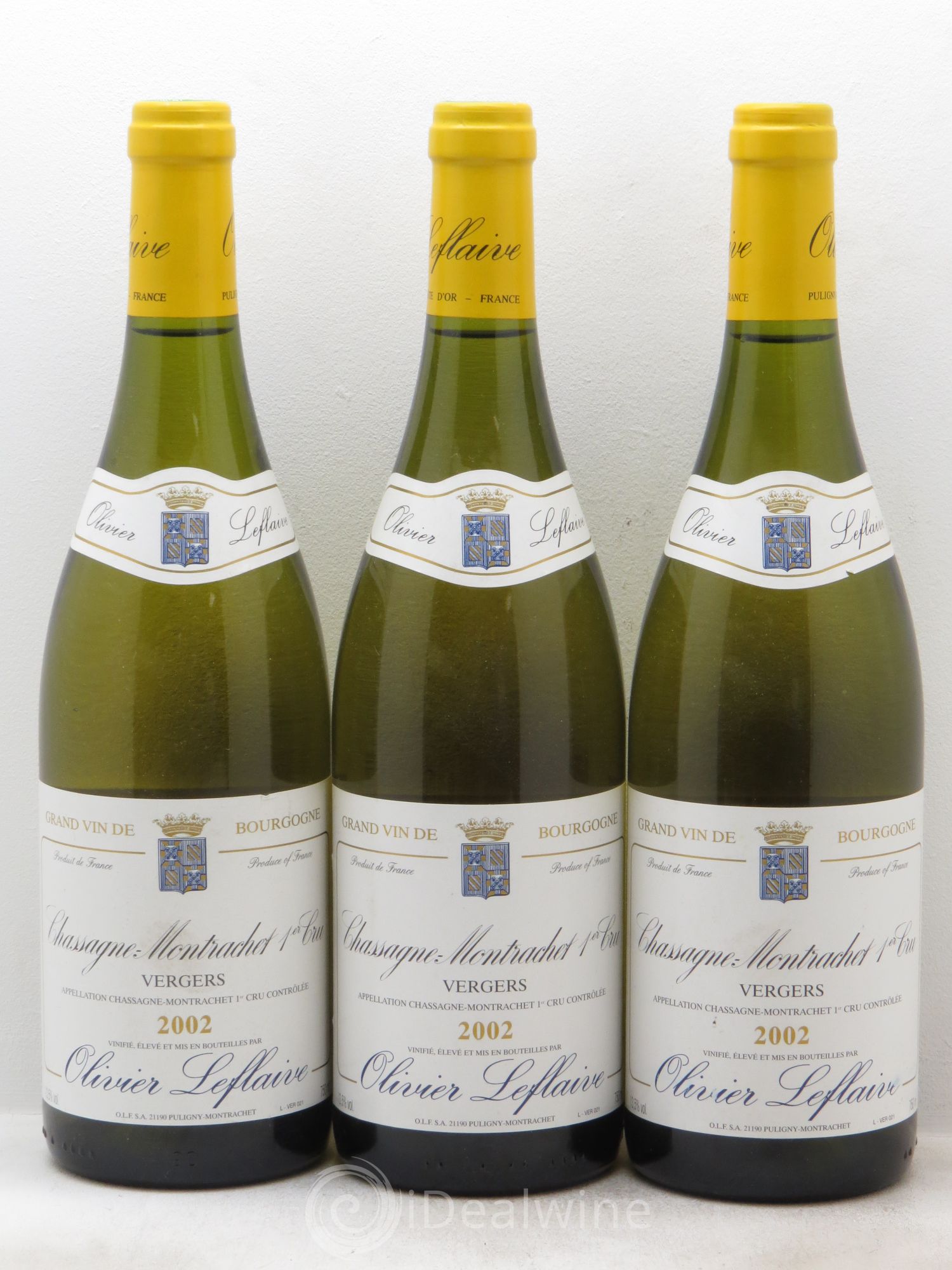 Chassagne-Montrachet 1er Cru 2002 - Lot de 3 bouteilles - 0
