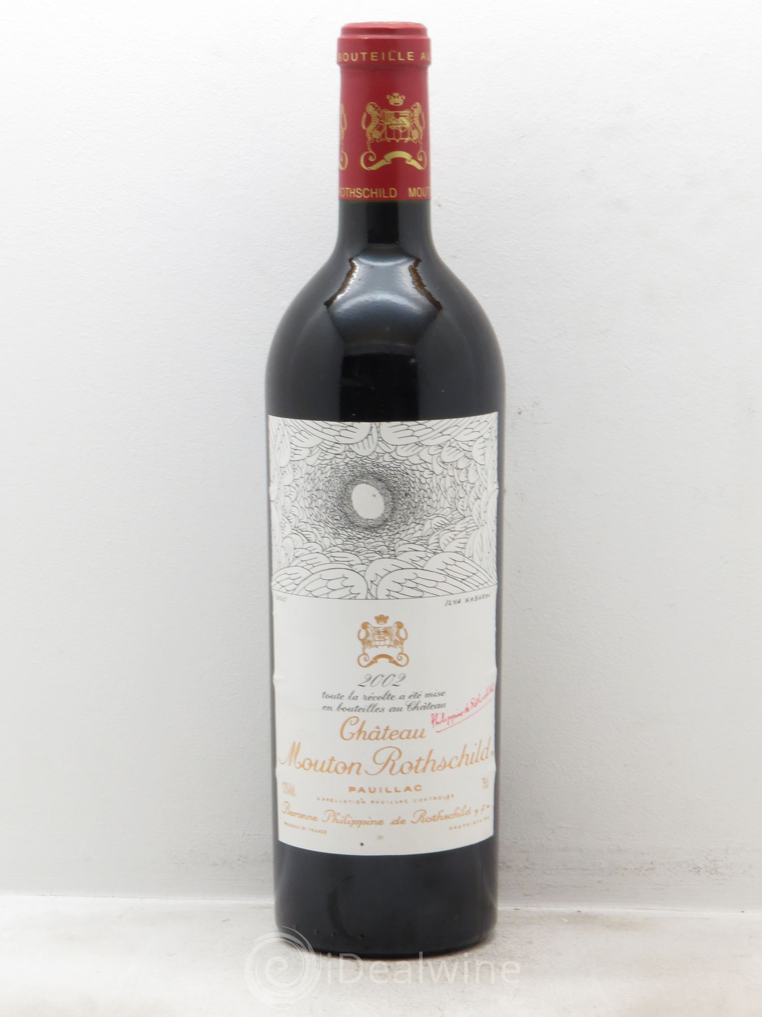 Château Mouton Rothschild 1er Grand Cru Classé 2002 - Lot de 1 bouteille - 0