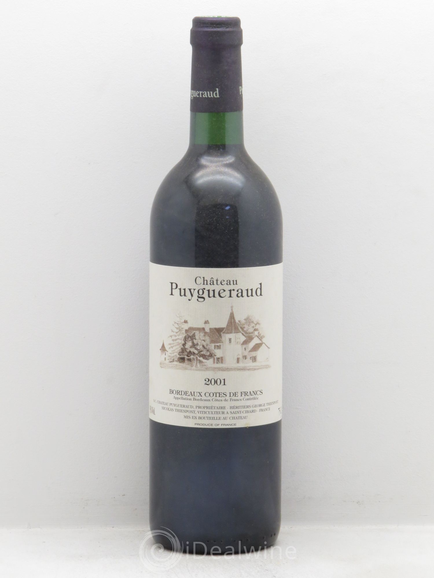 Château Puygueraud (sans prix de réserve) 2001 - Lot de 6 bouteilles - 0