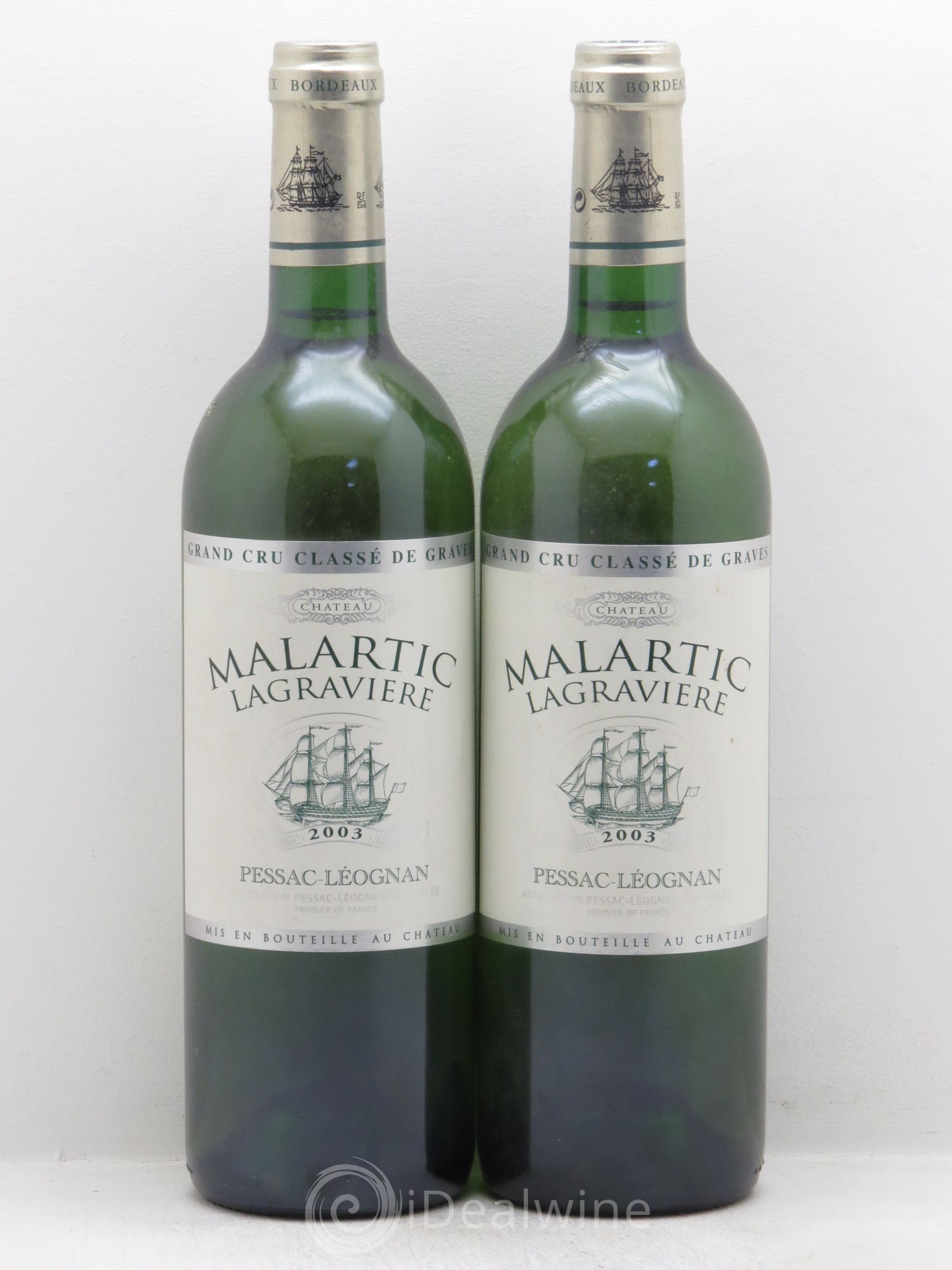 Château Malartic-Lagravière Cru Classé de Graves 2003 - Lot de 2 bouteilles - 0