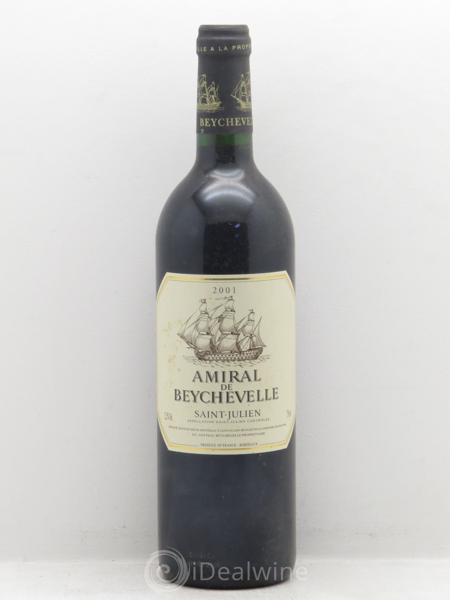 Amiral de Beychevelle Second Vin 2001 - Lot de 6 bouteilles - 0