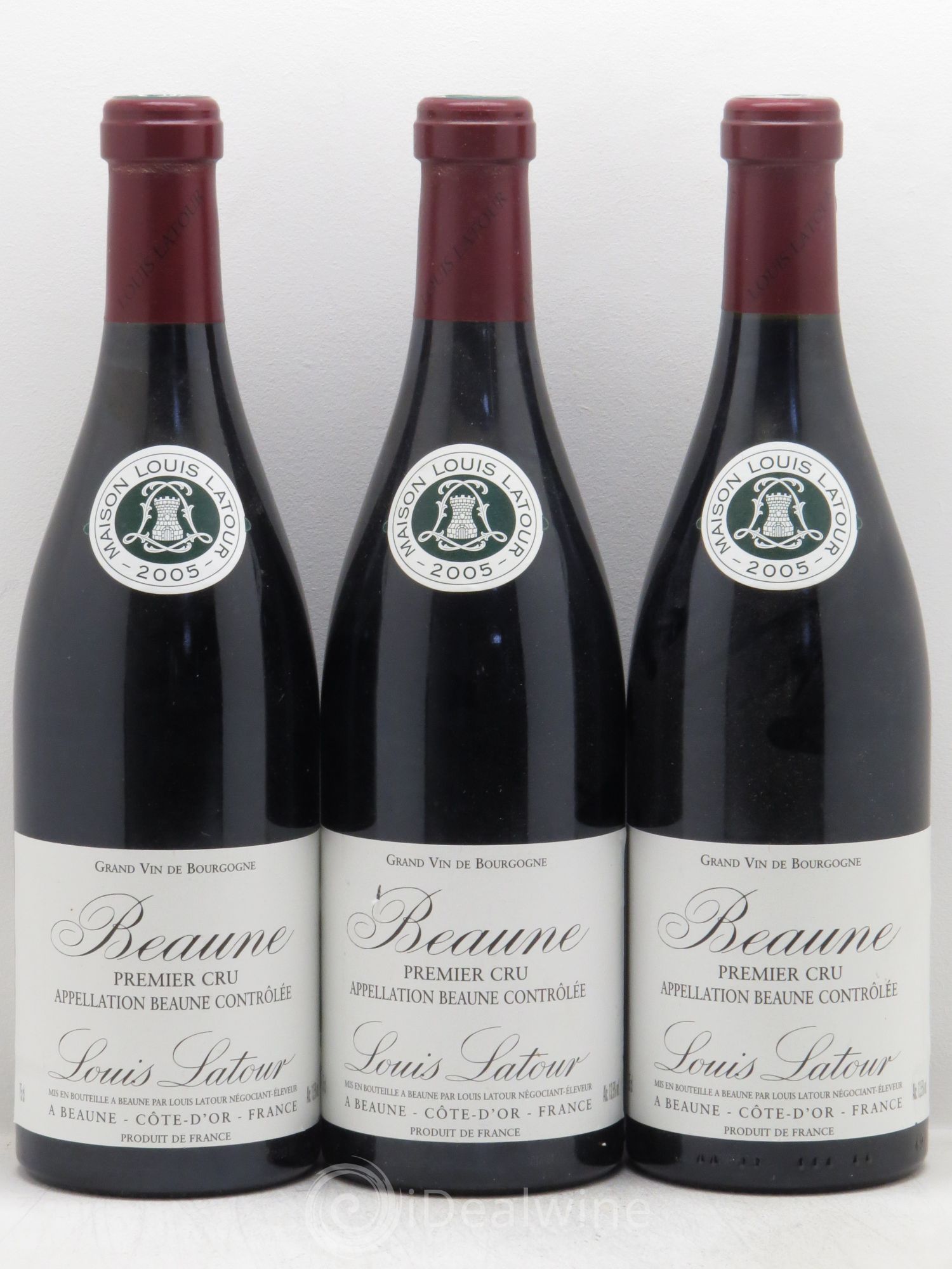 Beaune 1er Cru Louis Latour 2005 - Lot de 3 bouteilles - 0