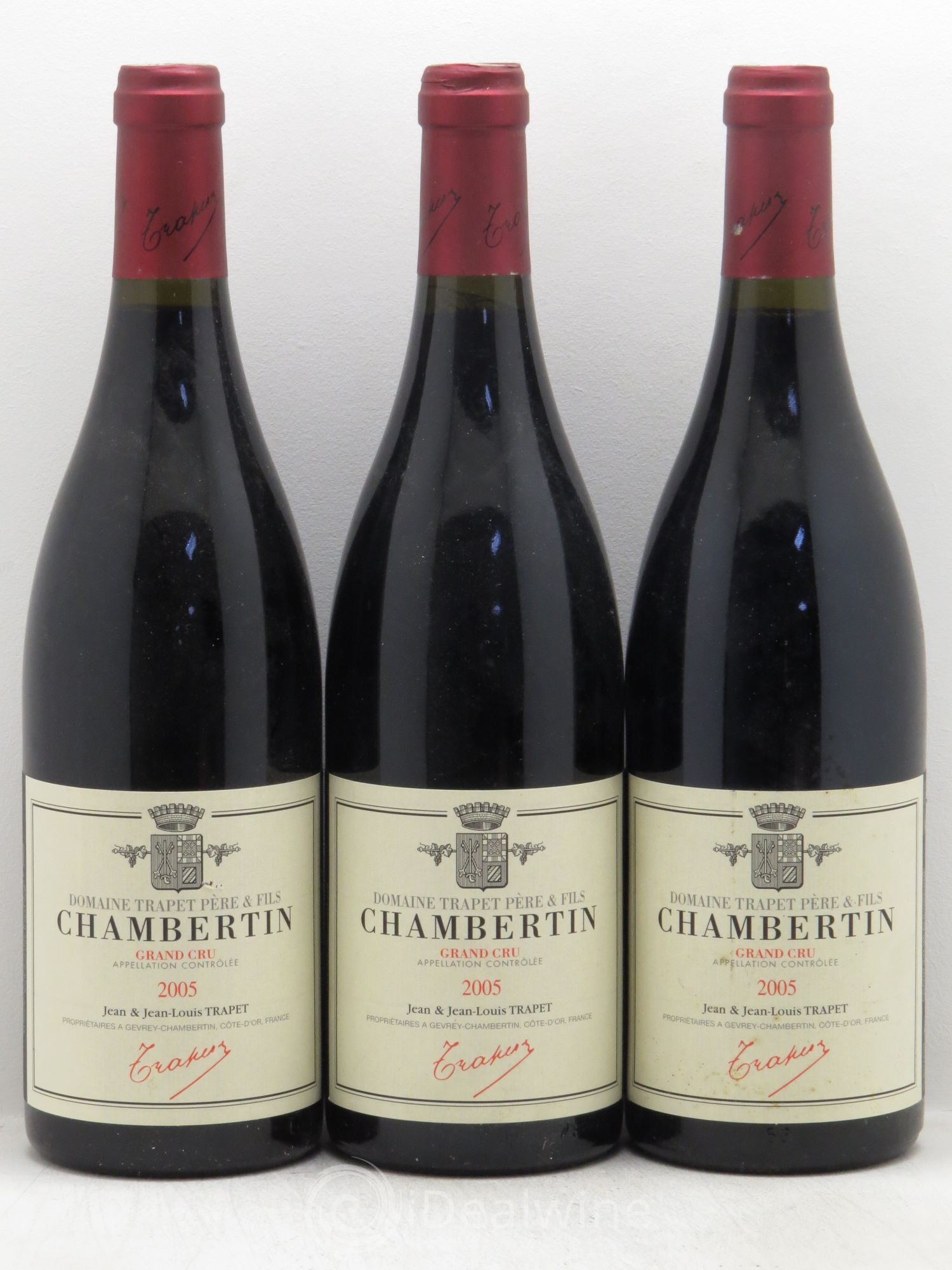 Chambertin Grand Cru Domaine Trapet 2005 - Lot de 3 bouteilles - 0
