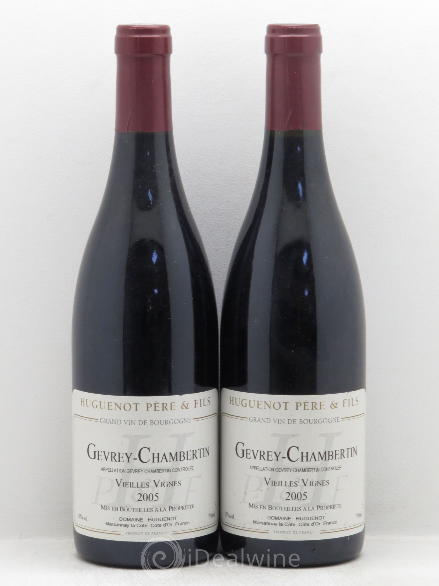 Gevrey-Chambertin Domaine Huguenot Vieilles Vignes 2005 - Posten von 2 Flaschen - 0