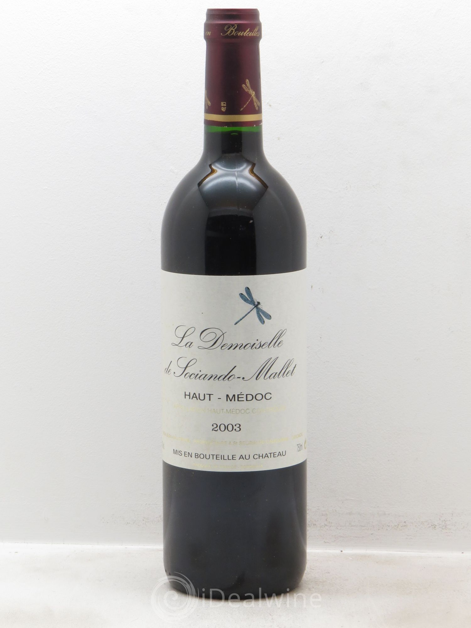Demoiselle de Sociando Mallet Second Vin 2003 - Lot de 12 bouteilles - 0
