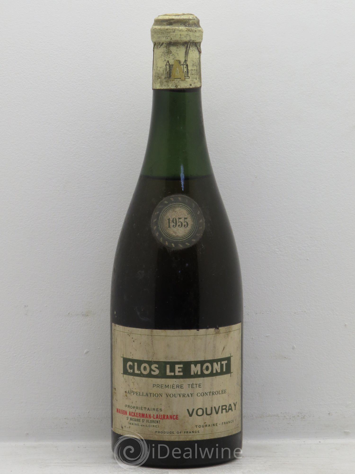 Vouvray Clos le Mont 1ère Tête Ackermann-Laurance 1955 - Posten von 1 Flasche - 0