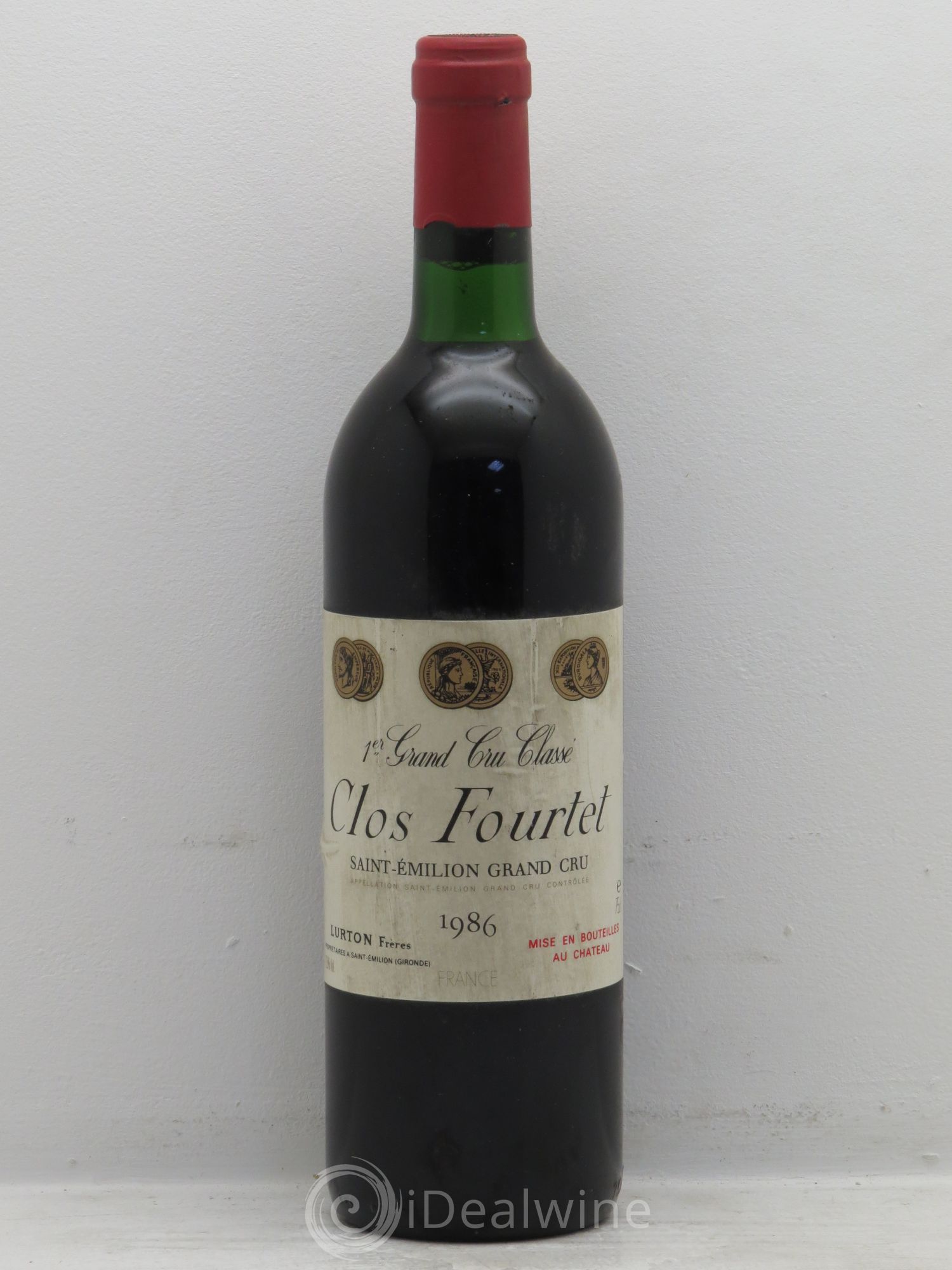 Clos Fourtet 1er Grand Cru Classé B 1986 - Lot de 1 bouteille - 0