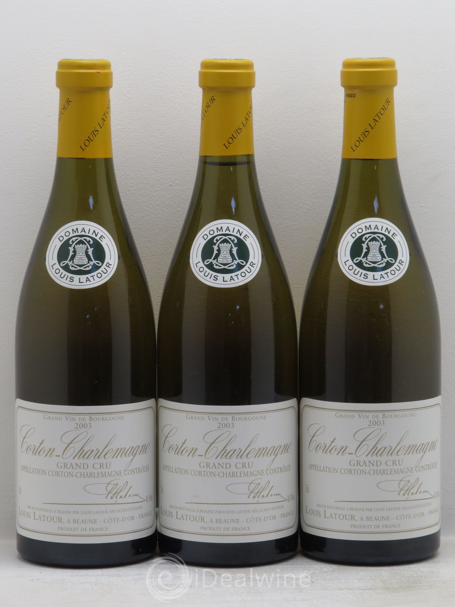 Corton-Charlemagne Grand Cru Louis Latour 2003 - Lot de 3 bouteilles - 0