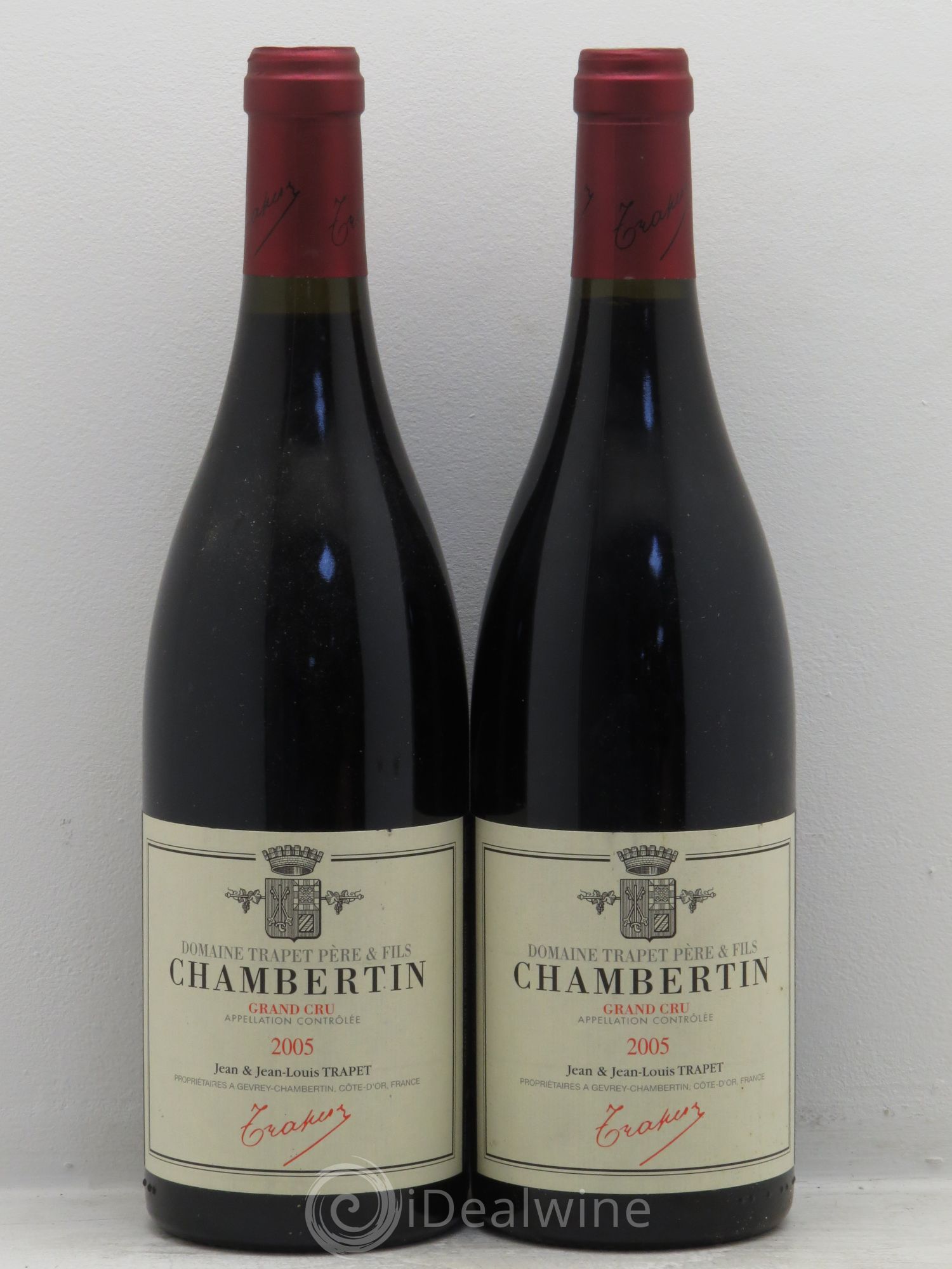 Chambertin Grand Cru Domaine Trapet 2005 - Lot de 2 bouteilles - 0
