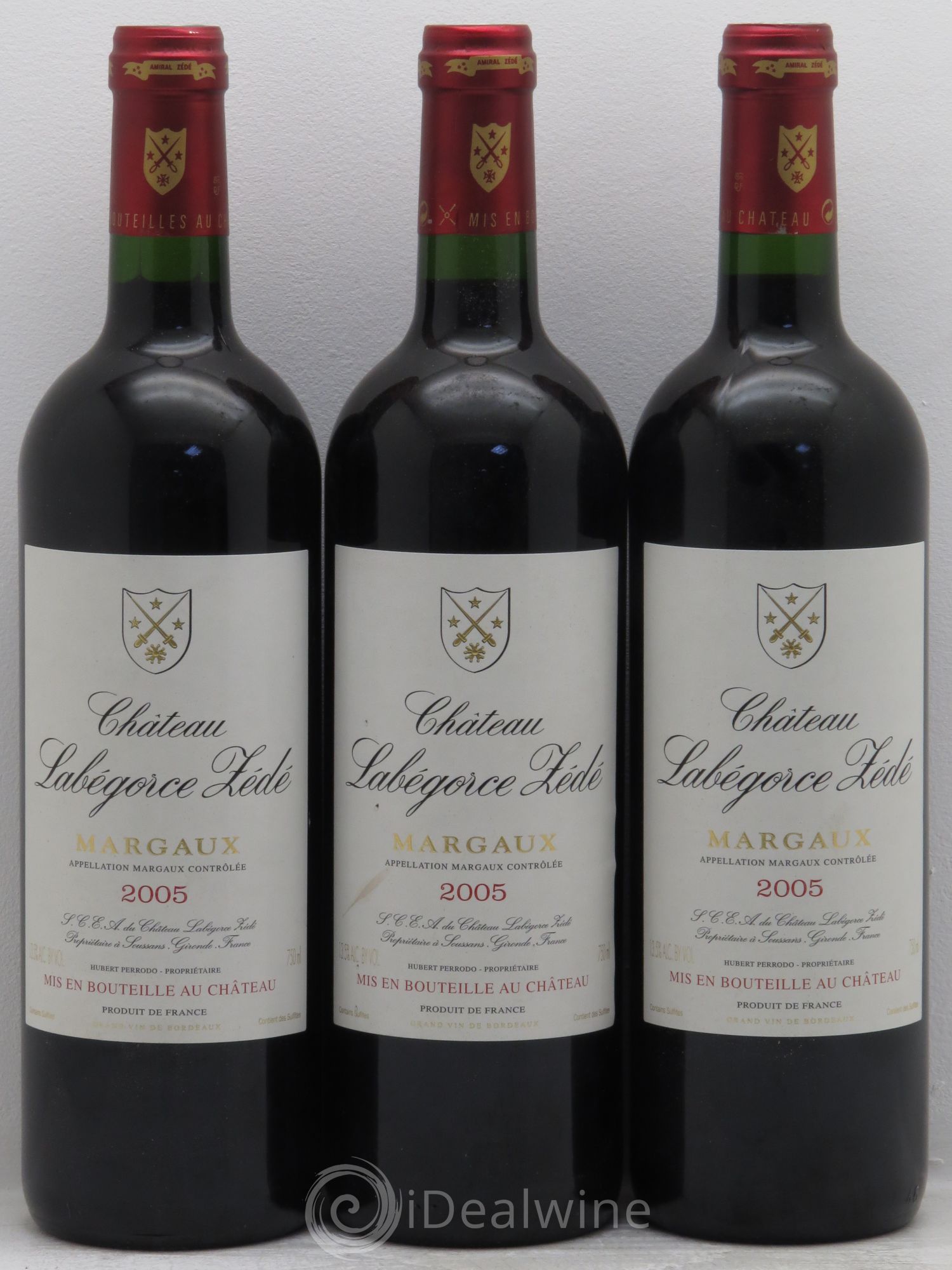 Château Labegorce Zédé Cru Bourgeois 2005 - Lot de 3 bouteilles - 0