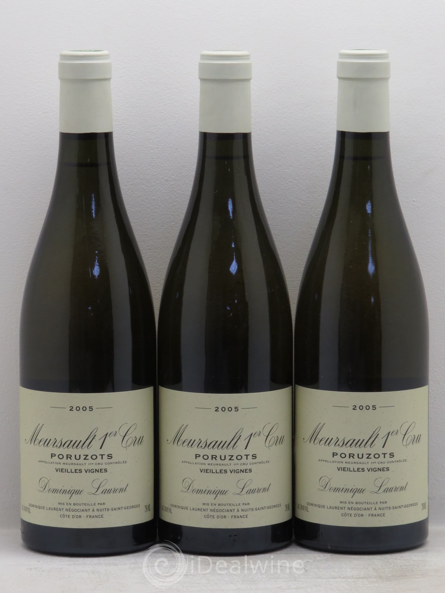 Meursault 1er Cru Vieilles Vignes Dominique Laurent 2005 - Lot de 3 bouteilles - 0