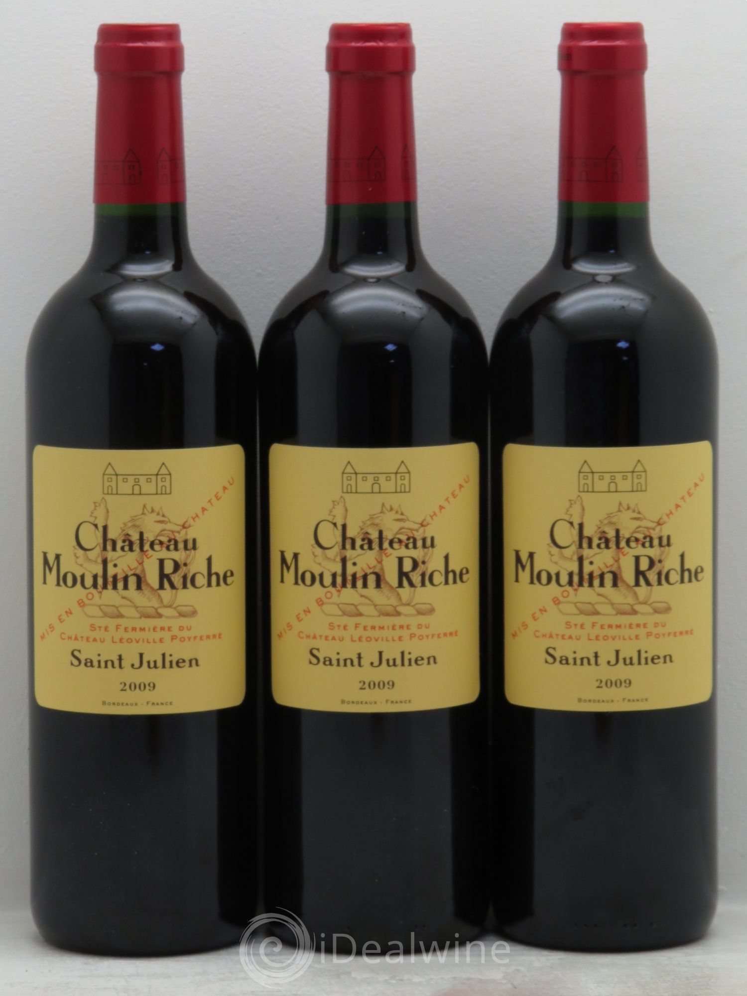 Château Moulin Riche 2009 - Lot de 3 bouteilles - 0