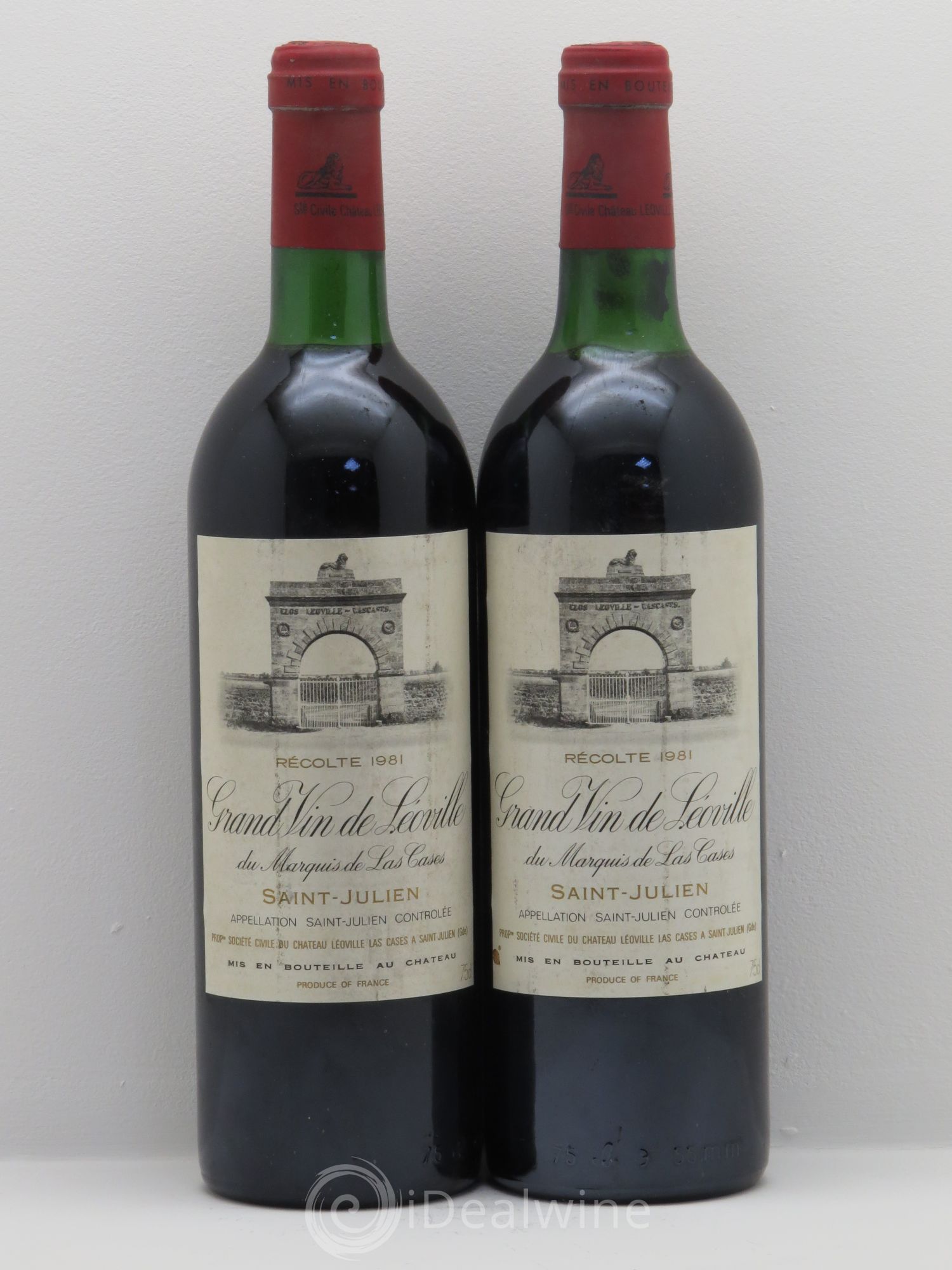 Château Léoville Las Cases 2ème Grand Cru Classé 1981 - Lot de 2 bouteilles - 0