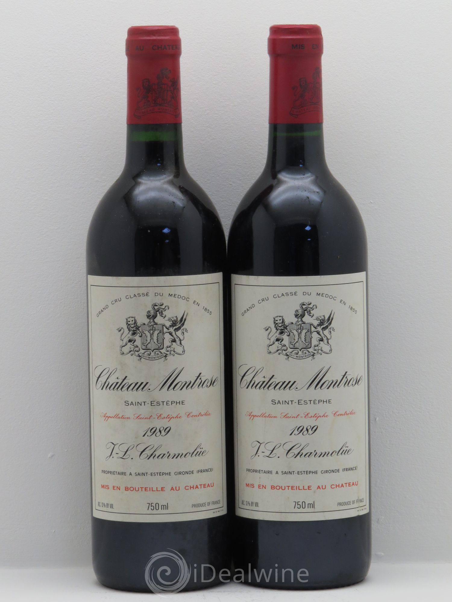 Château Montrose 2ème Grand Cru Classé 1989 - Lot de 2 bouteilles - 0