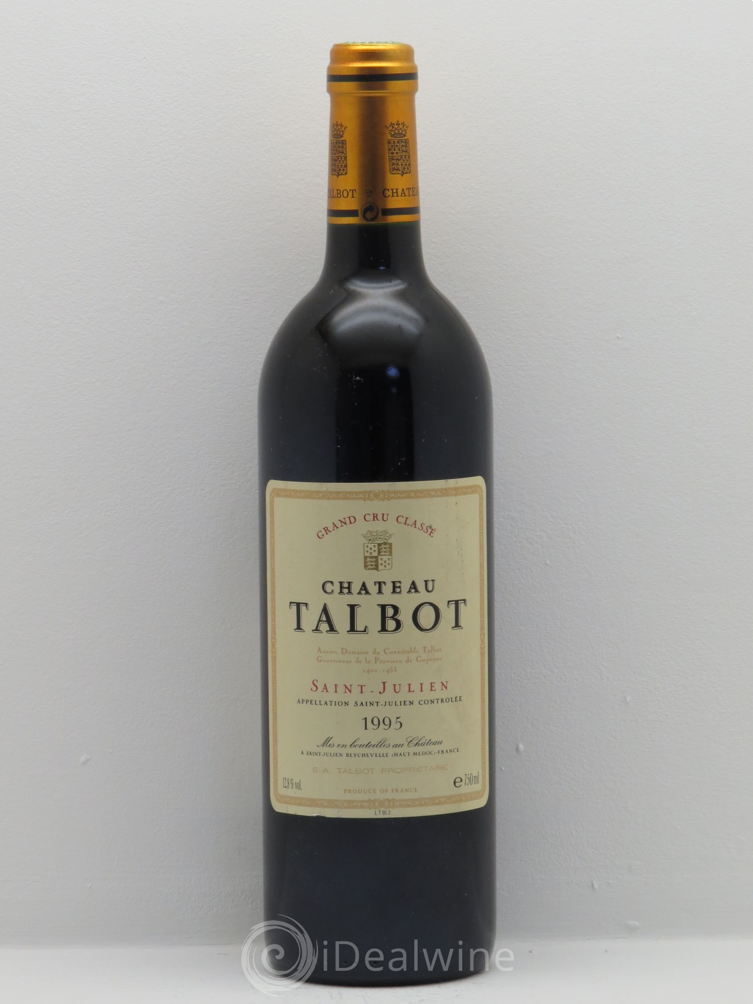 Château Talbot 4ème Grand Cru Classé 1995 - Lot de 1 bouteille - 0