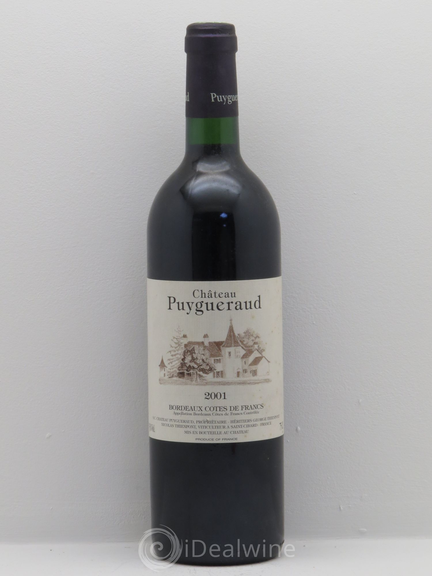 Château Puygueraud (sans prix de réserve) 2001 - Lot de 6 bouteilles - 0