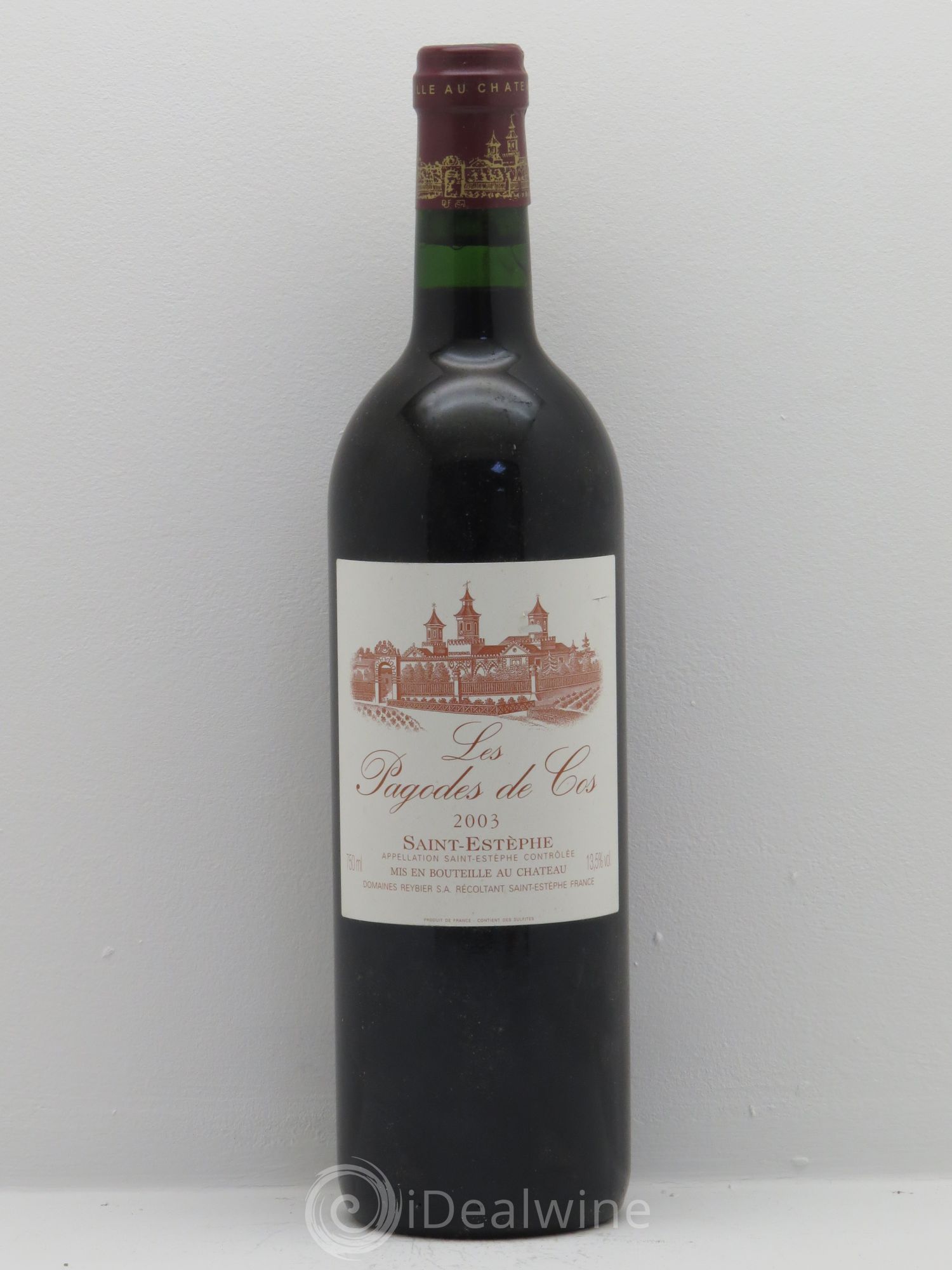 Les Pagodes de Cos Second Vin 2003 - Posten von 6 Flaschen - 0