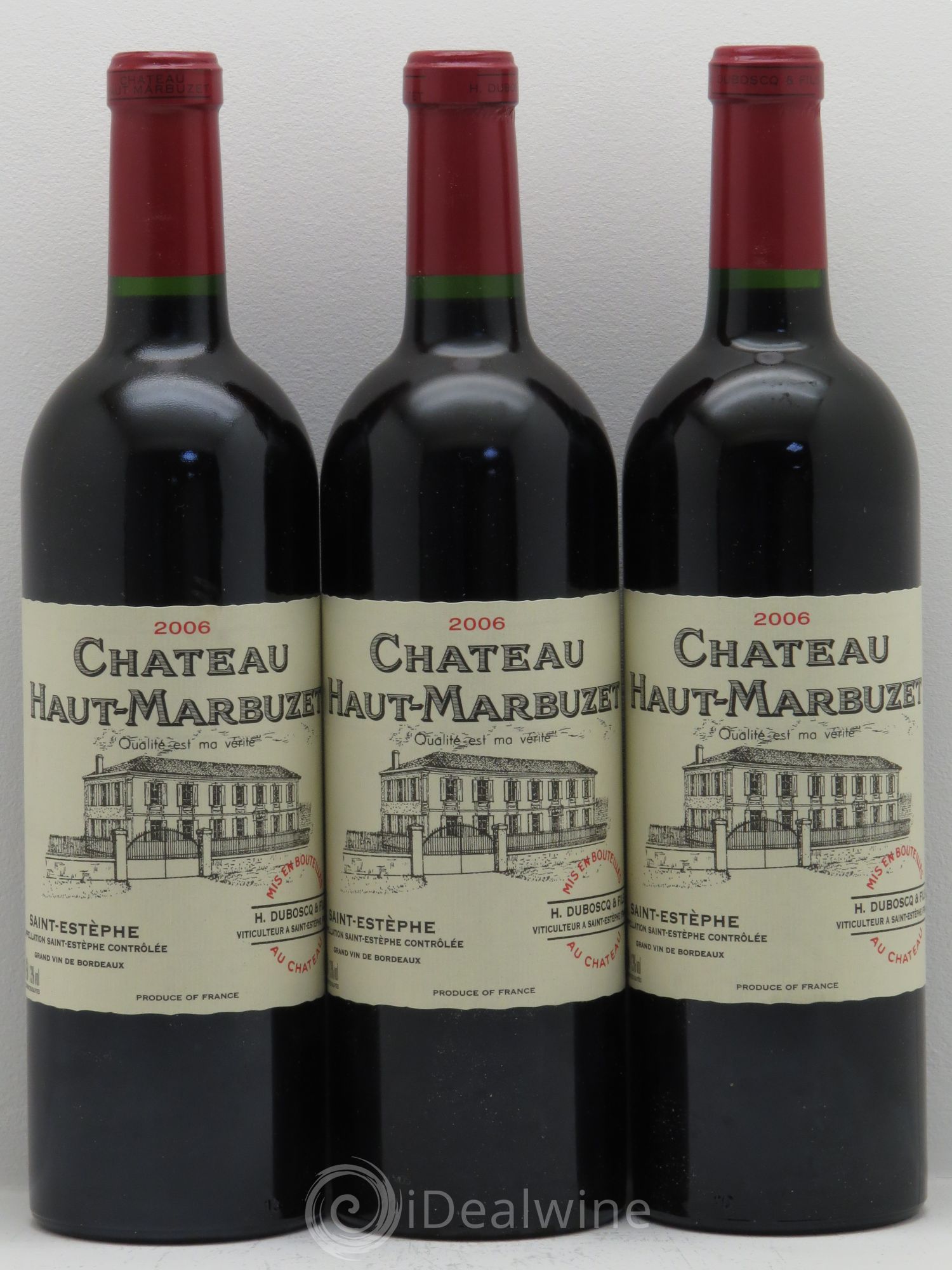 Château Haut Marbuzet 2006 - Lot de 3 bouteilles - 0