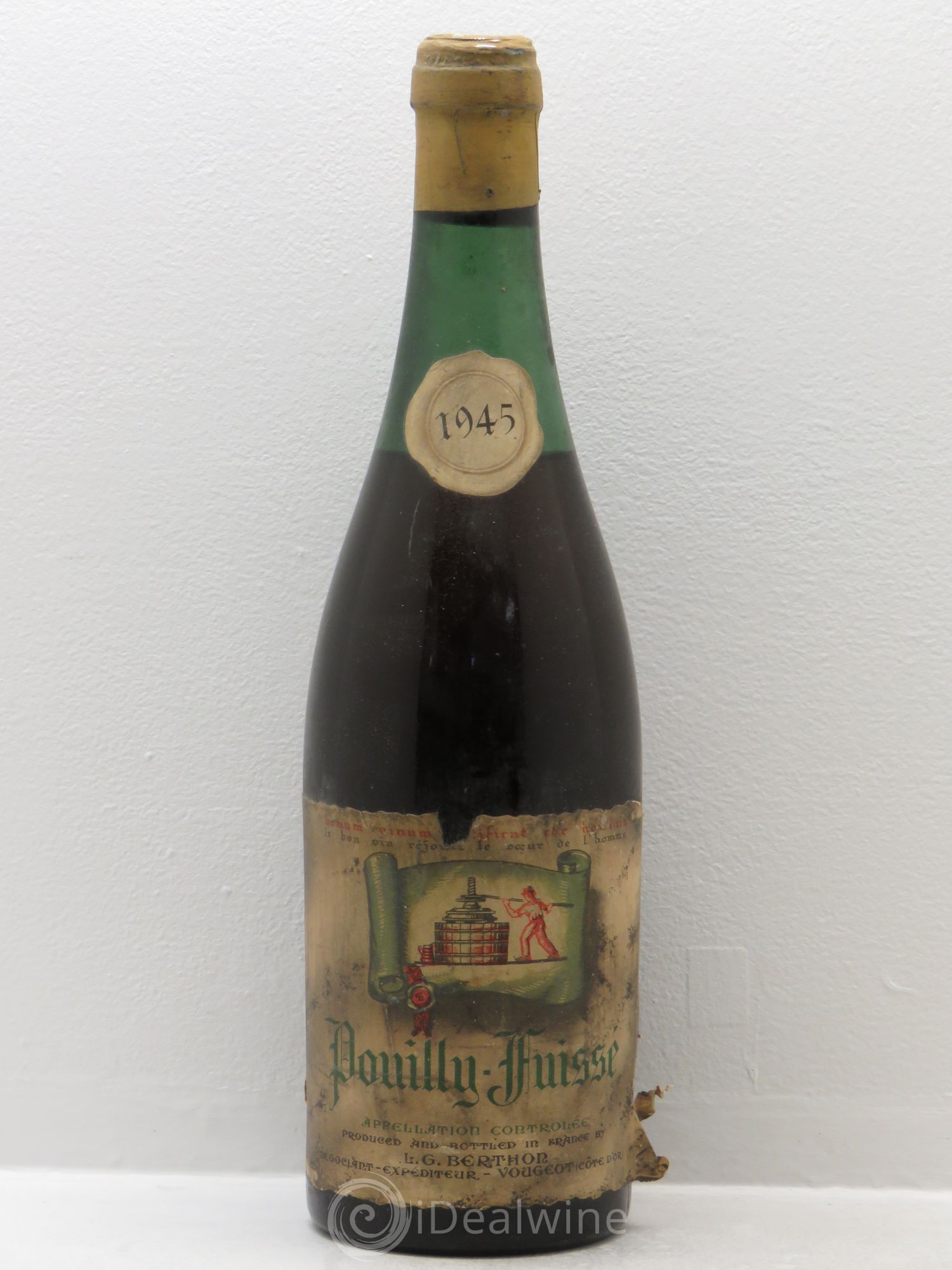 Pouilly-Fuissé G.Berthor 1945 - Posten von 1 Flasche - 0