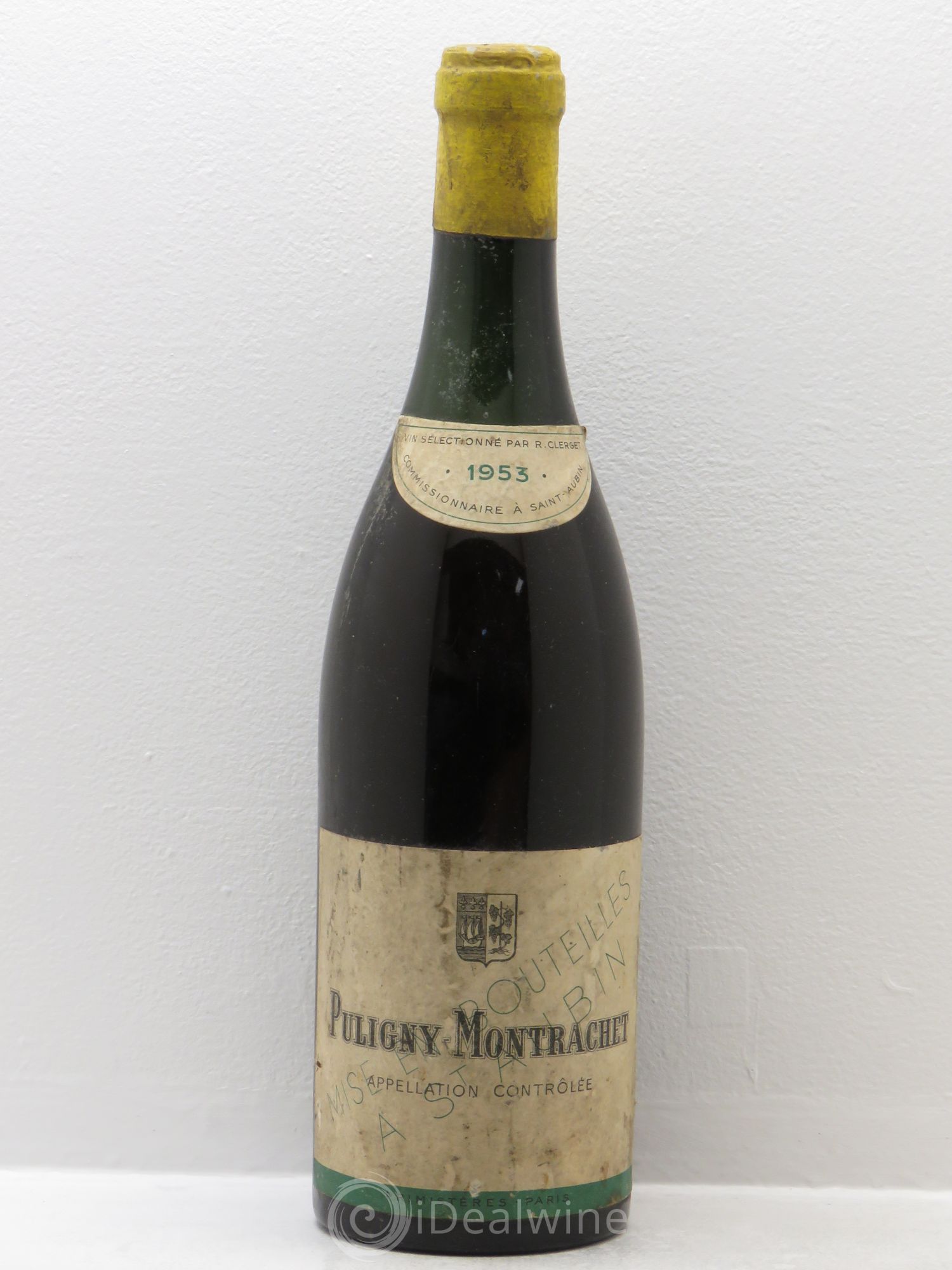 Puligny-Montrachet sélectionné par R.Clerget 1953 - Posten von 1 Flasche - 0