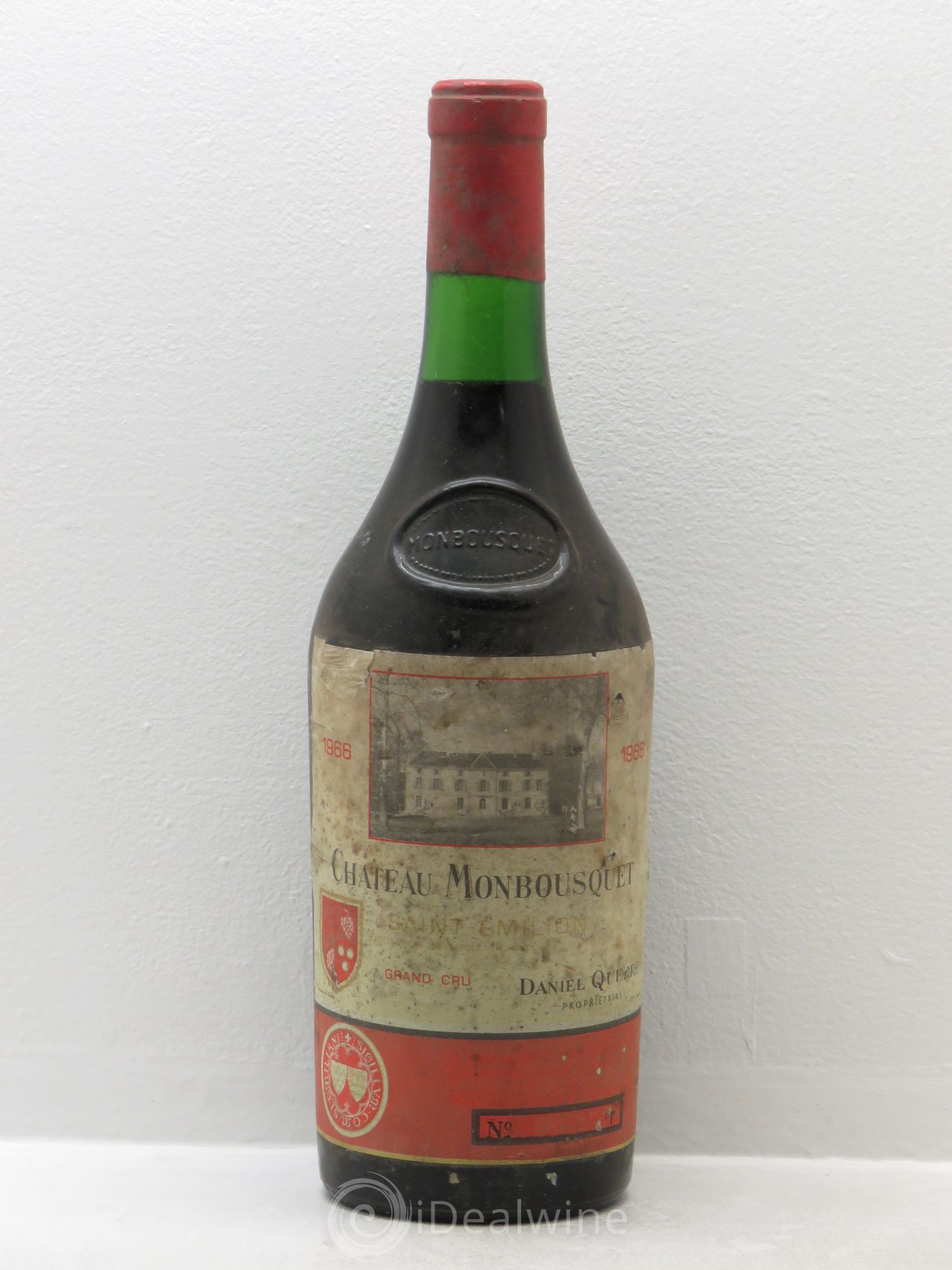 Château Monbousquet Grand Cru Classé 1966 - Lot de 1 bouteille - 0