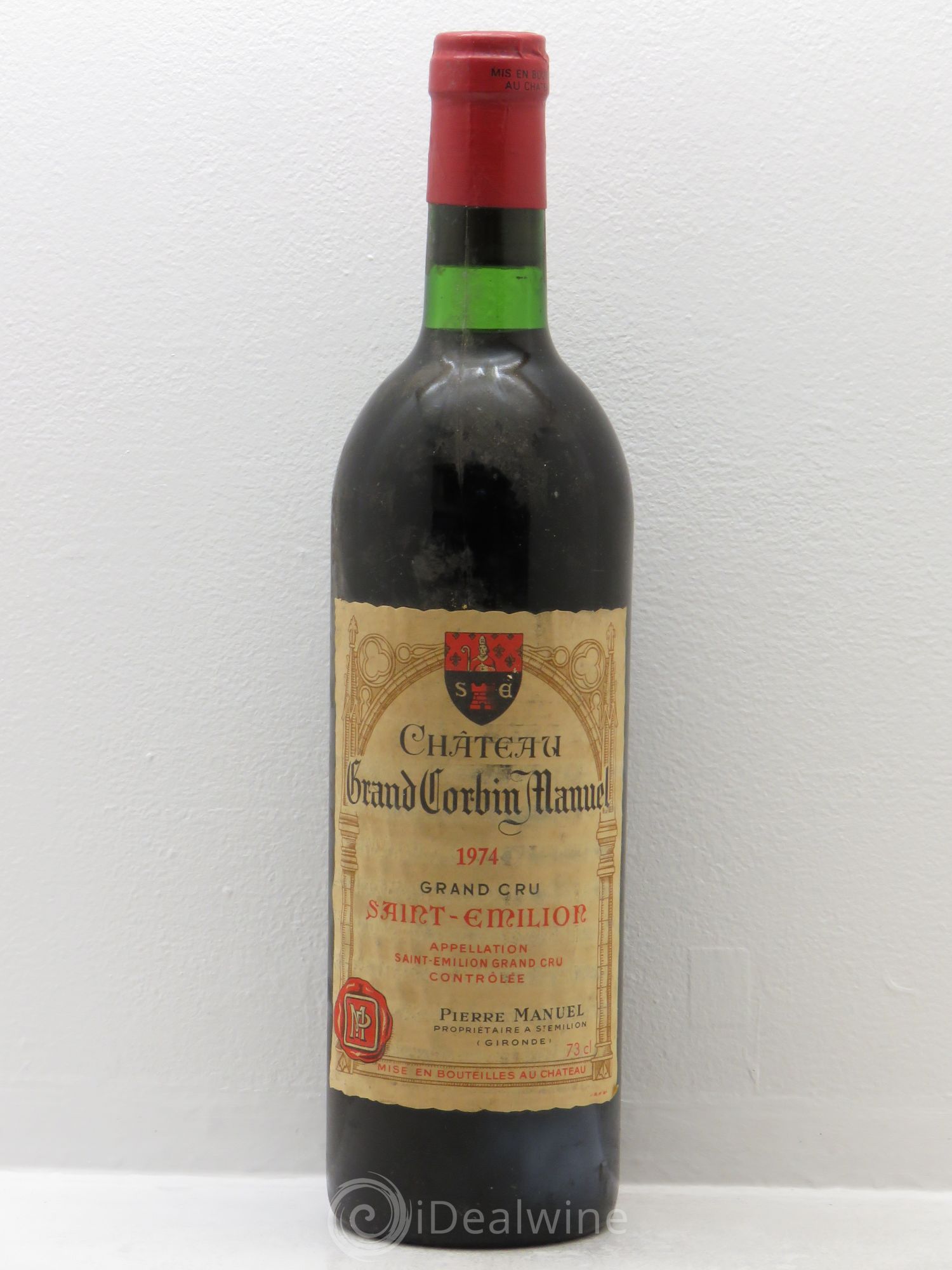 Château Grand Corbin Manuel 1974 - Lot de 1 bouteille - 0