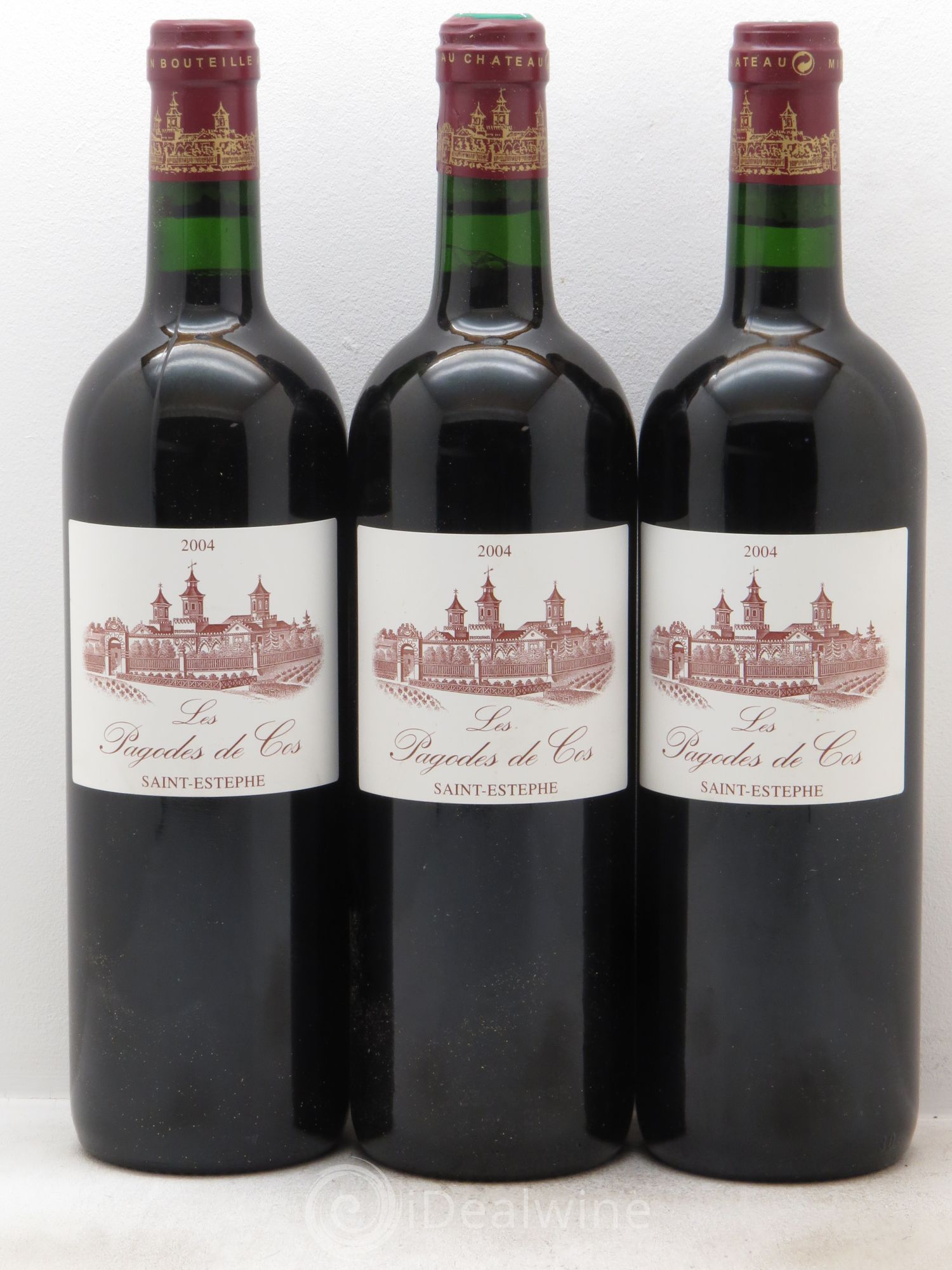 Les Pagodes de Cos Second Vin 2004 - Lot de 3 bouteilles - 0