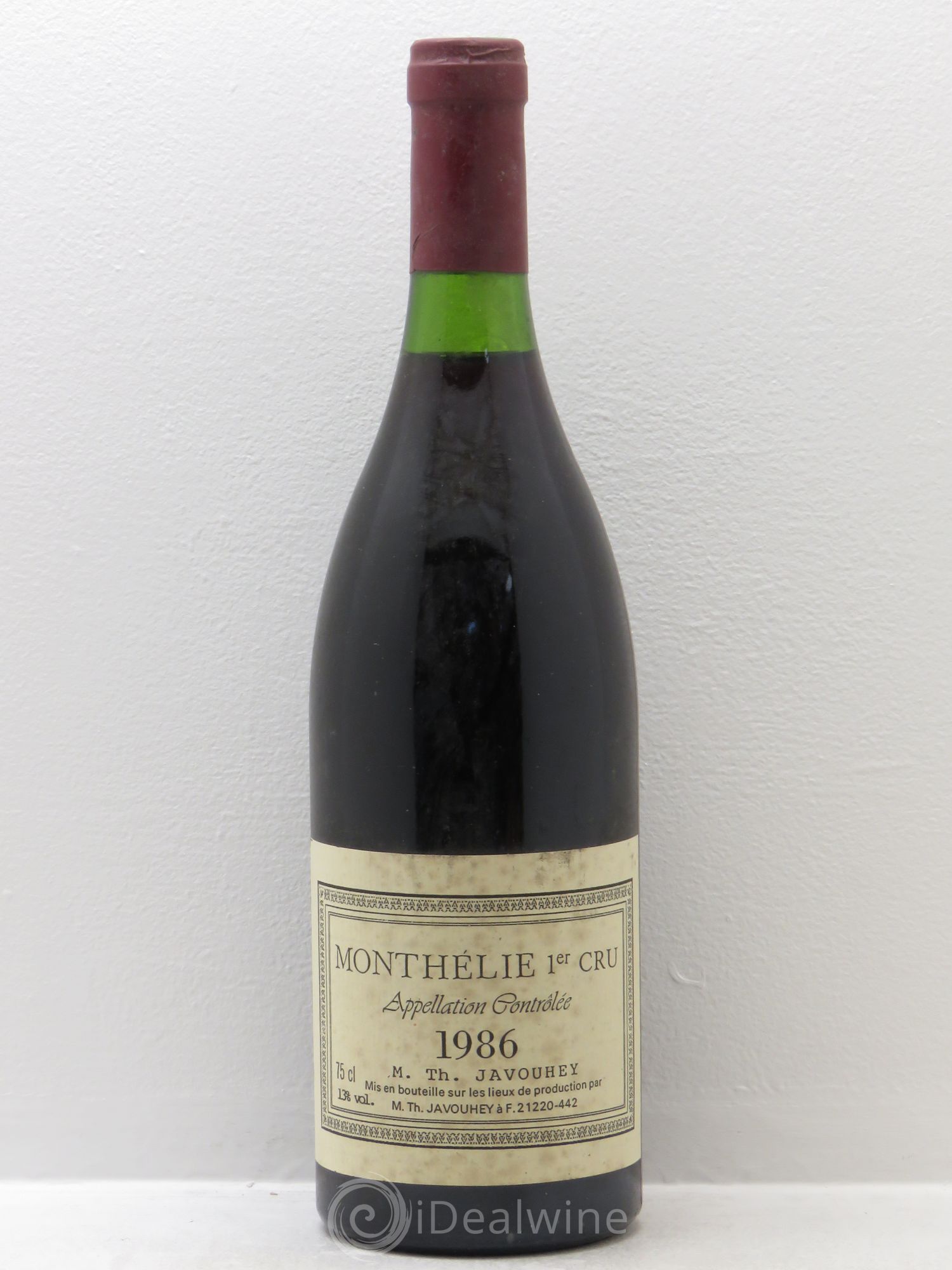 Monthélie 1er Cru Javourey 1986 - Lot de 1 bouteille - 0