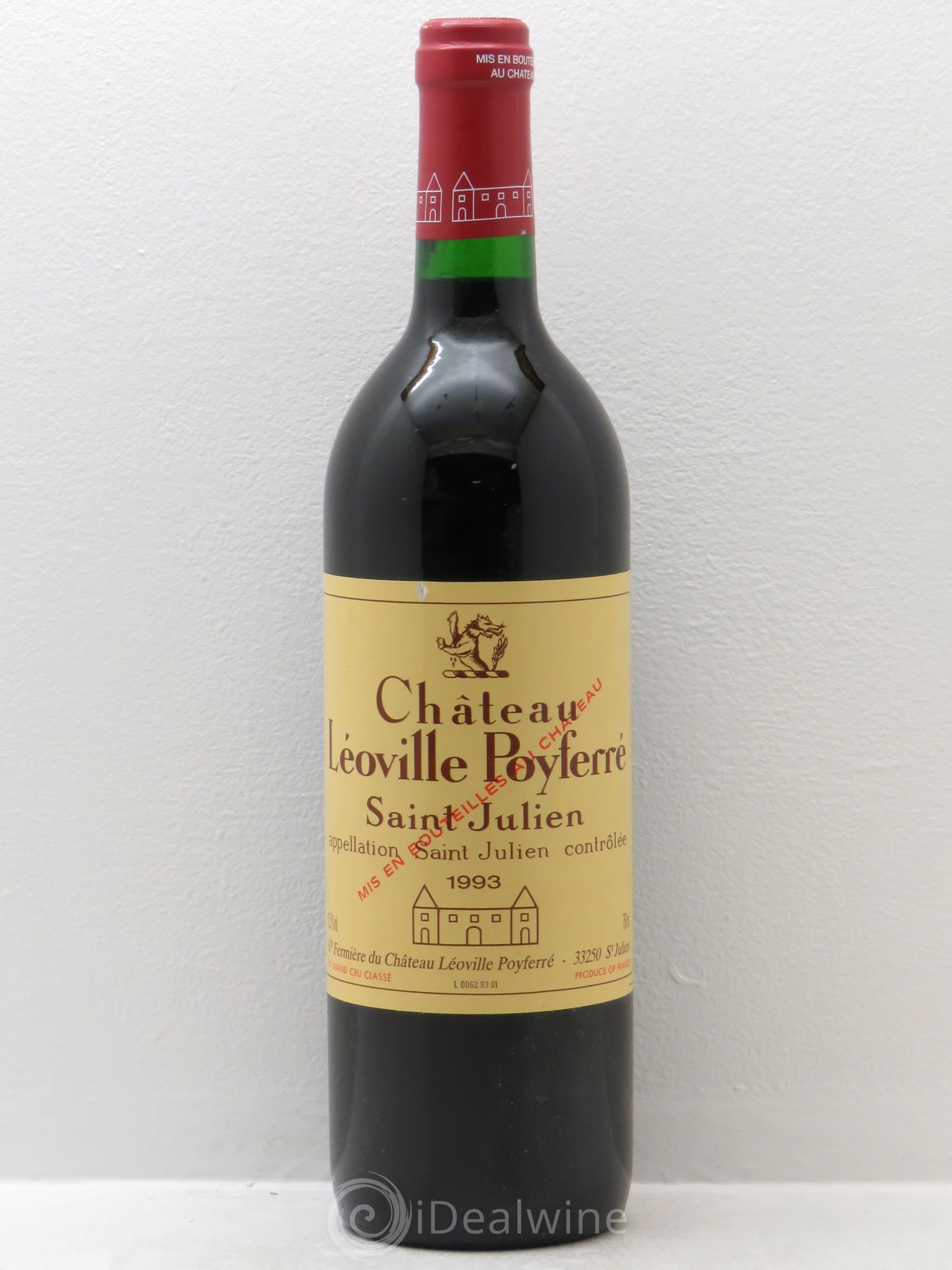 Château Léoville Poyferré 2ème Grand Cru Classé 1993 - Lot de 1 bouteille - 0